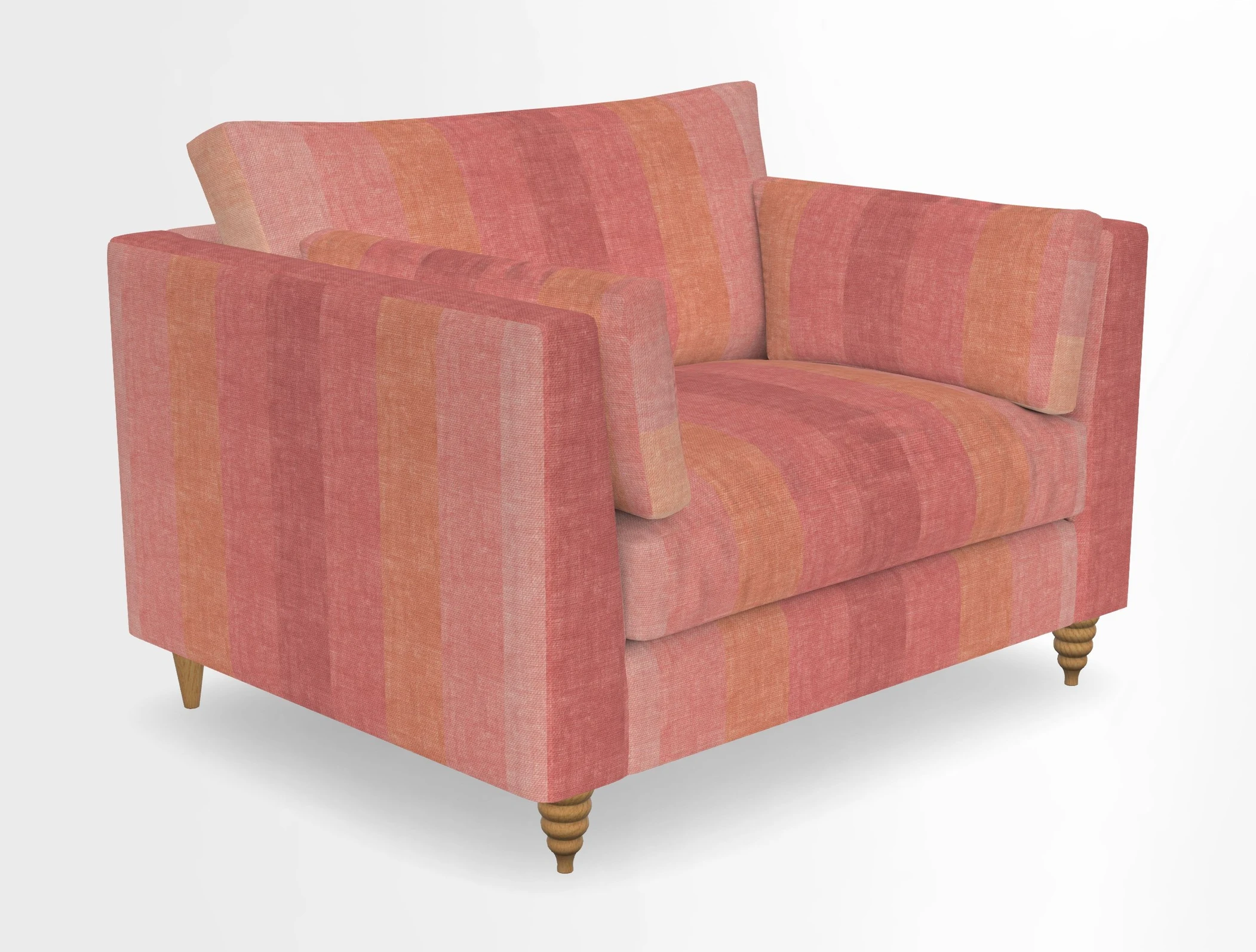 Saltdean snuggler in Linwood Tango Velvet Rosewood