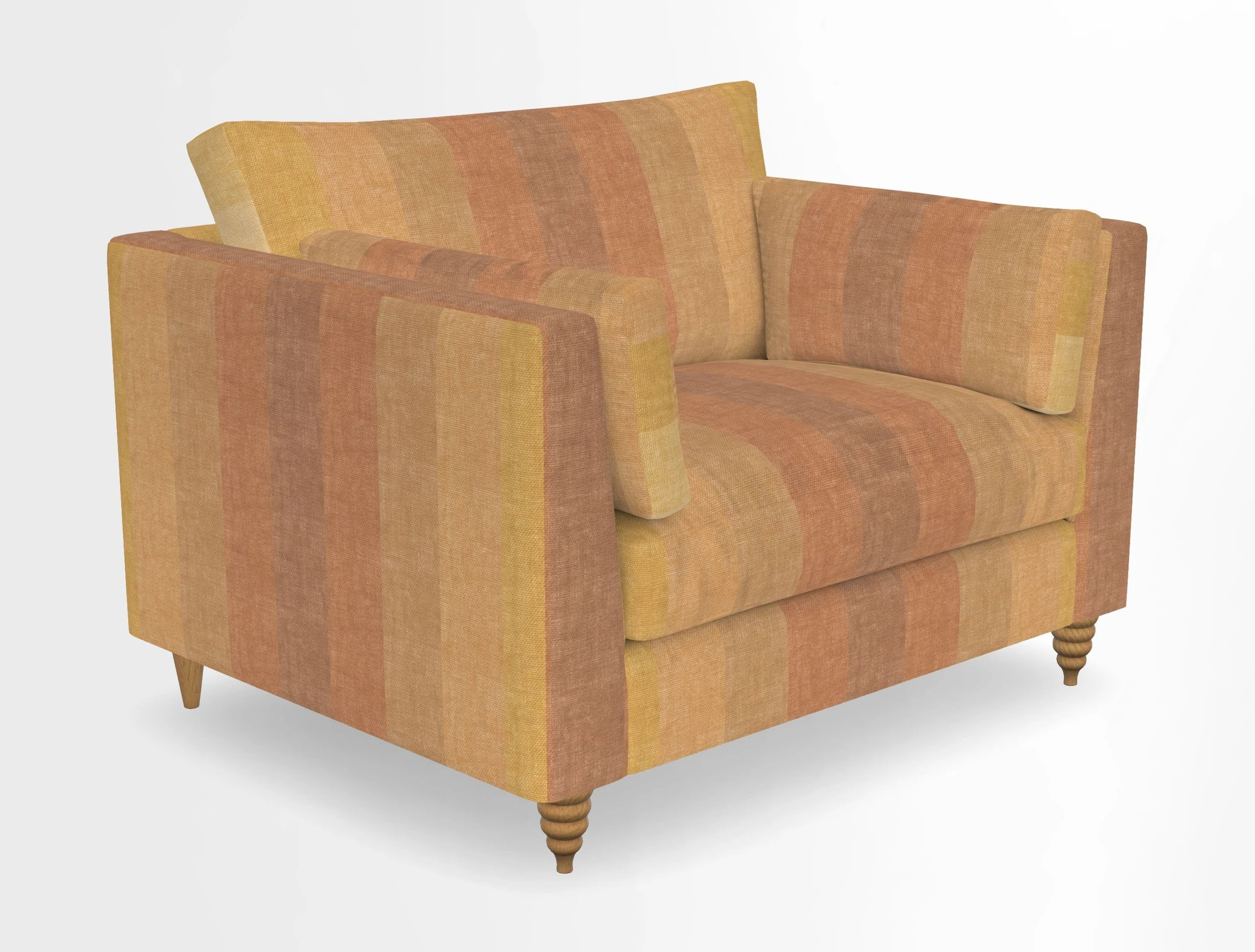 Saltdean snuggler in Linwood Tango Velvet Rosewood