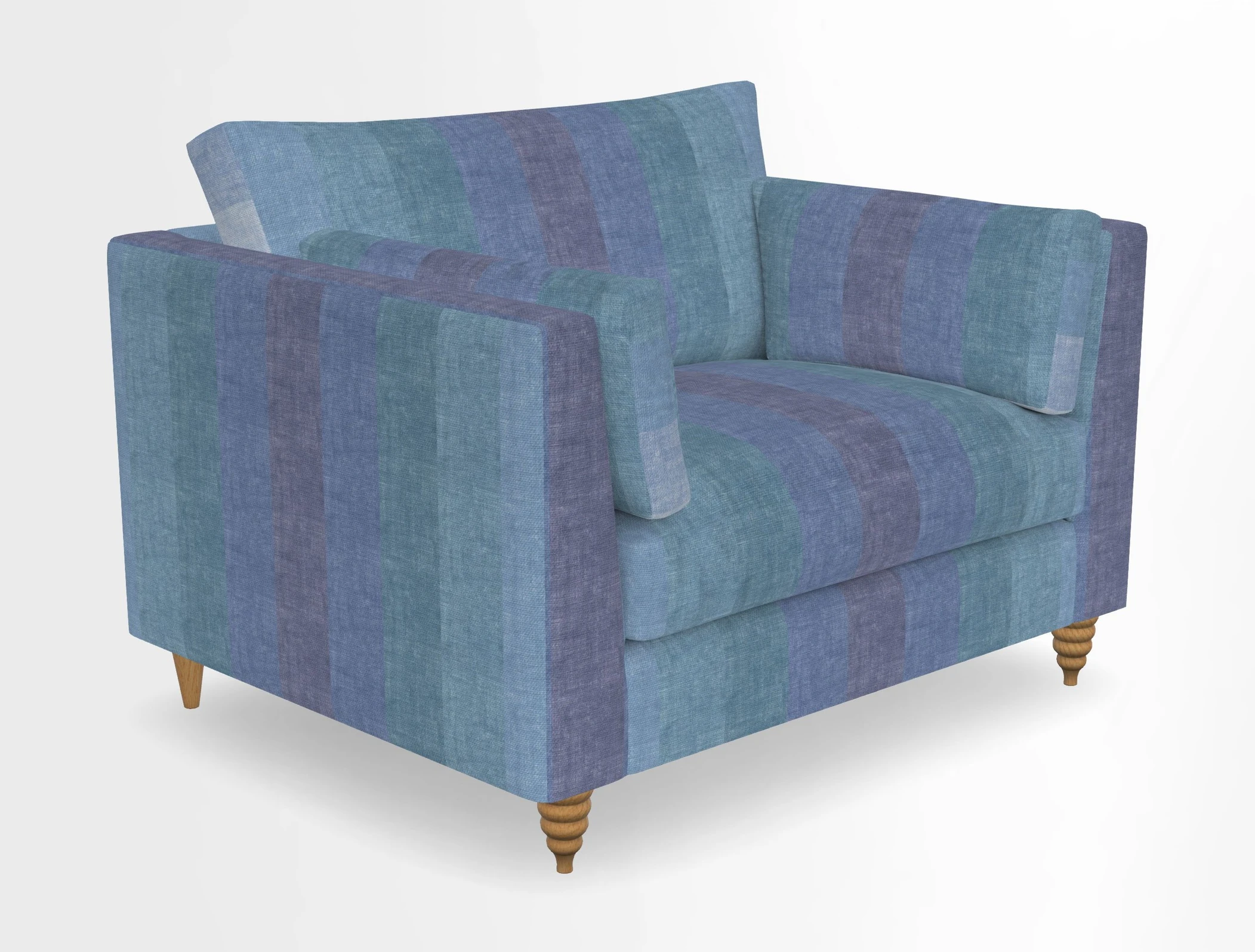 Saltdean snuggler in Linwood Tango Velvet Rosewood