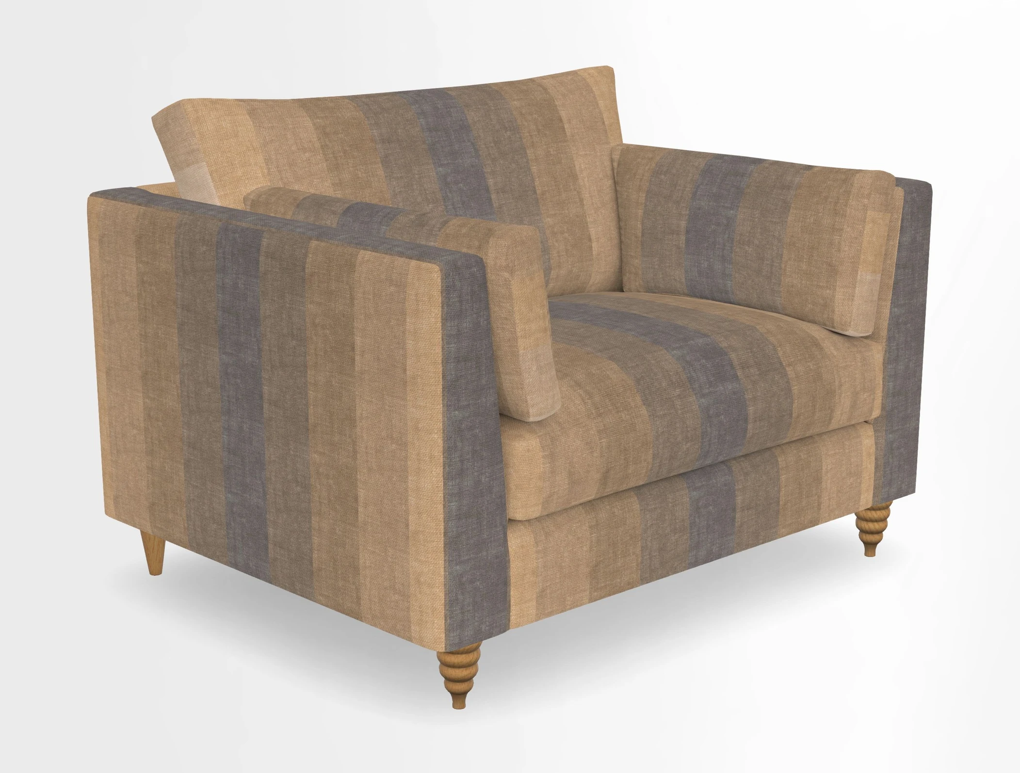 Saltdean snuggler in Linwood Tango Velvet Rosewood