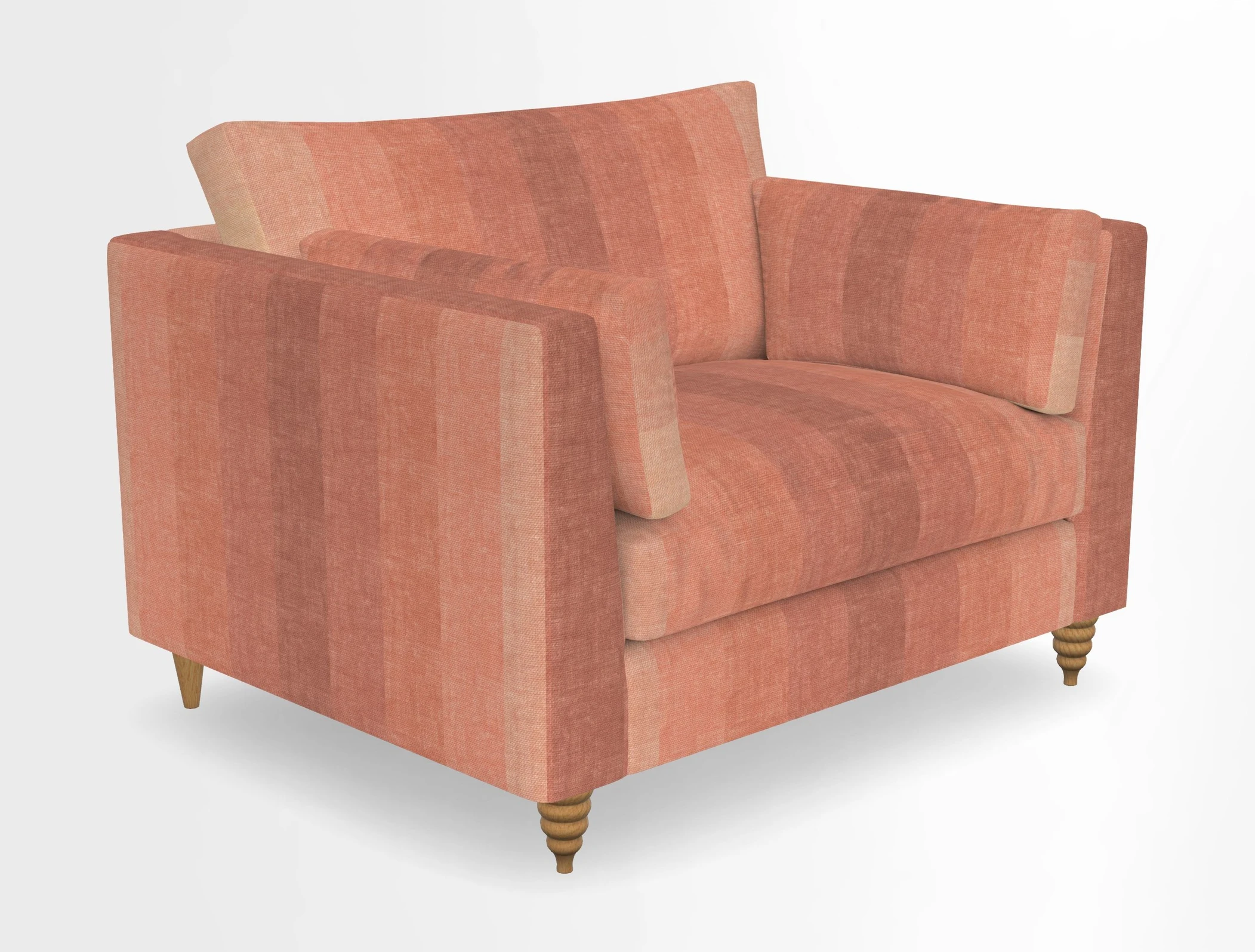 Saltdean snuggler in Linwood Tango Velvet Rosewood
