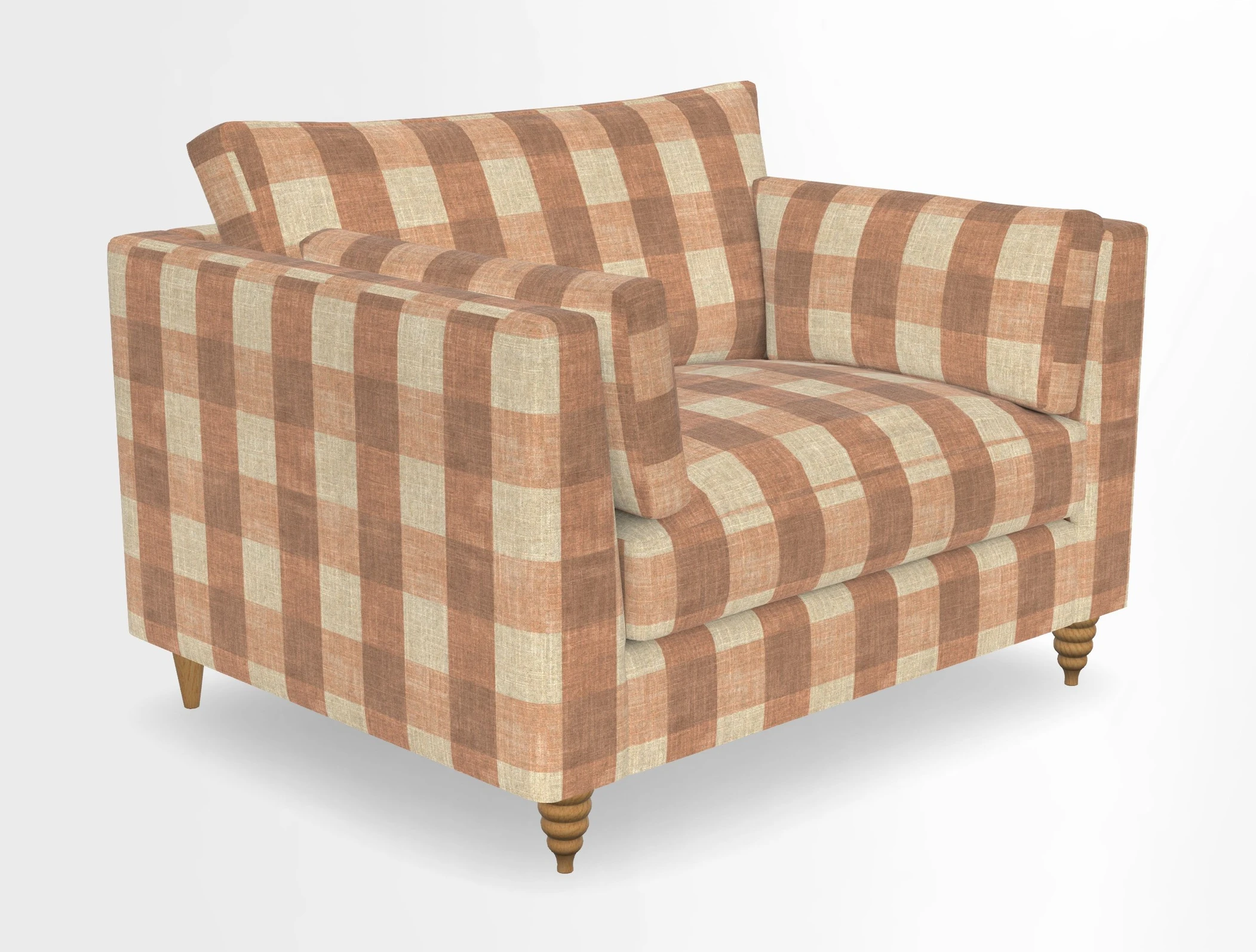 Saltdean snuggler in Linwood Tango Velvet Rosewood