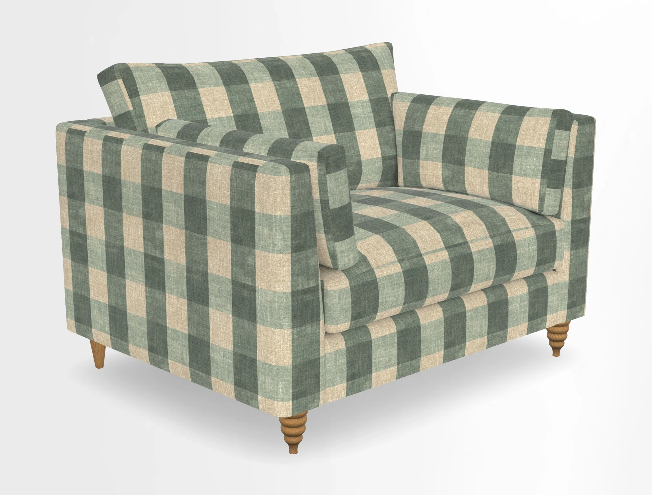 Saltdean snuggler in Linwood Tango Velvet Rosewood