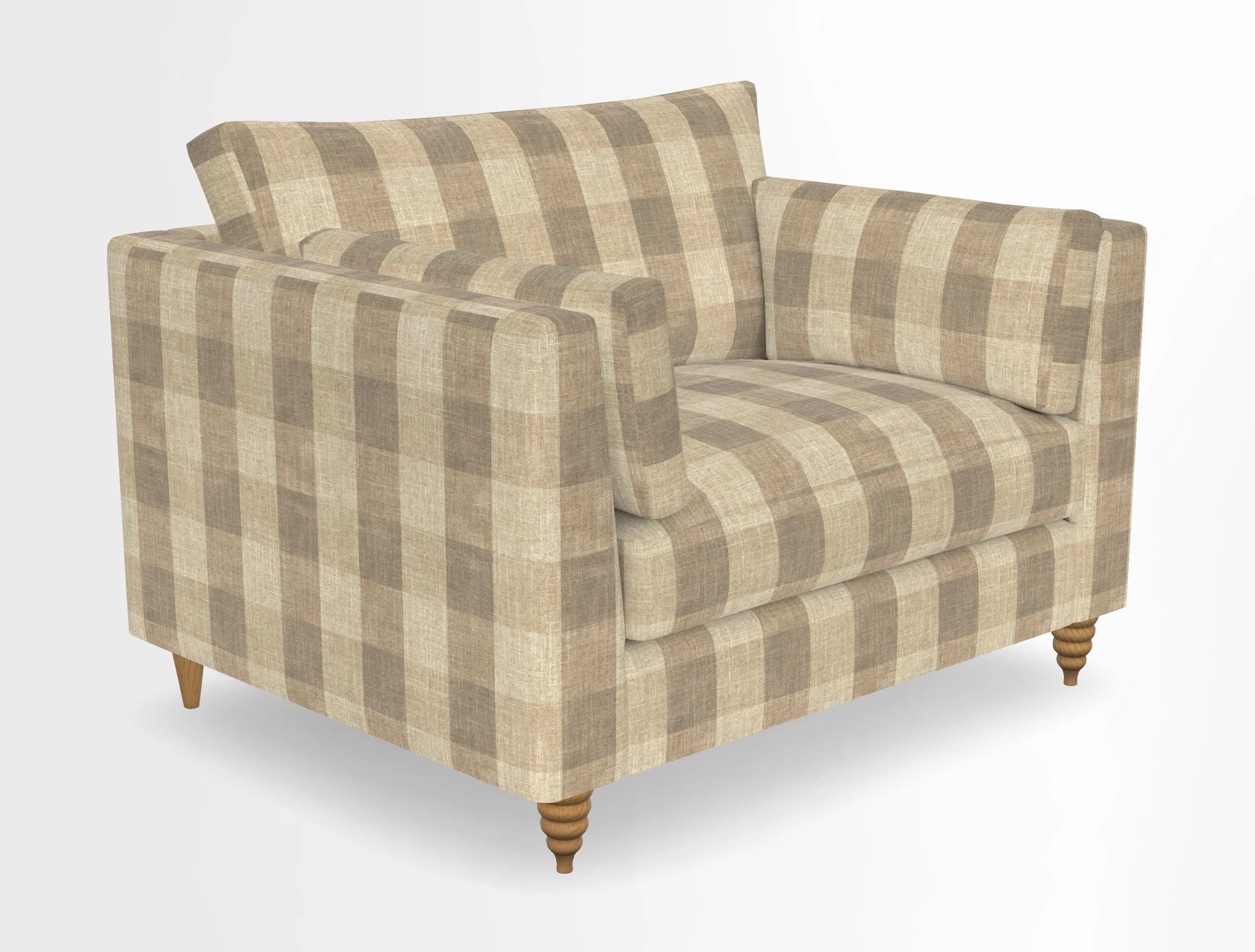 Saltdean snuggler in Linwood Tango Velvet Rosewood