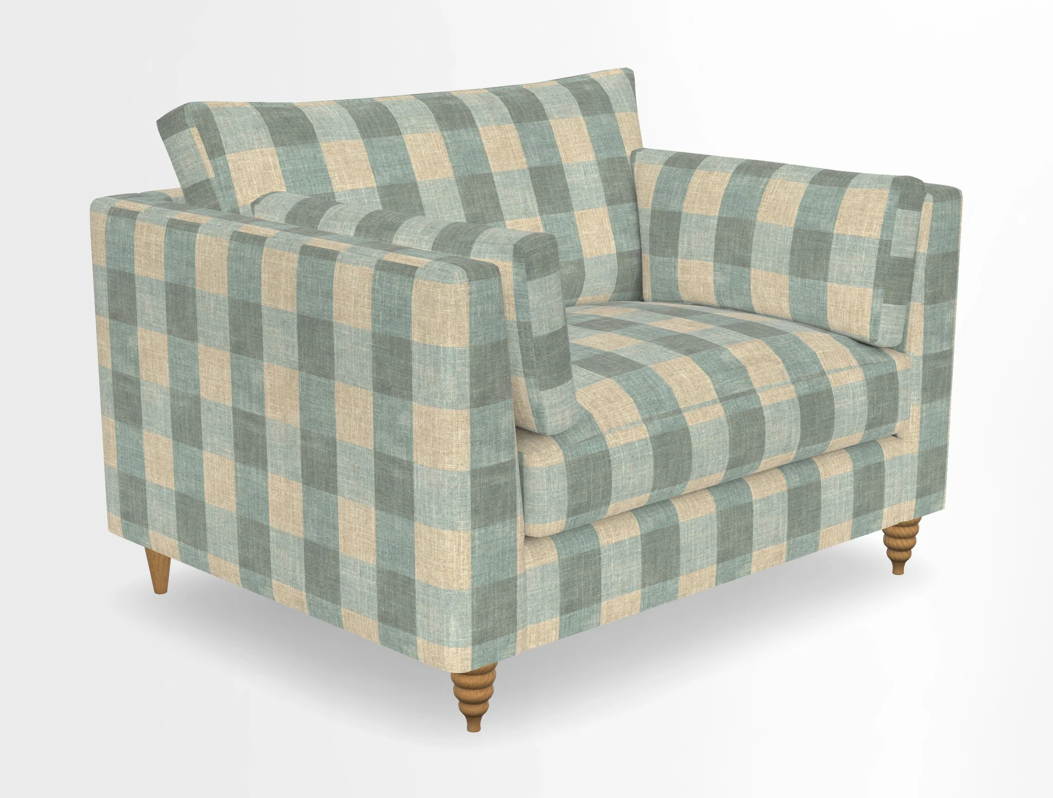 Saltdean snuggler in Linwood Tango Velvet Rosewood