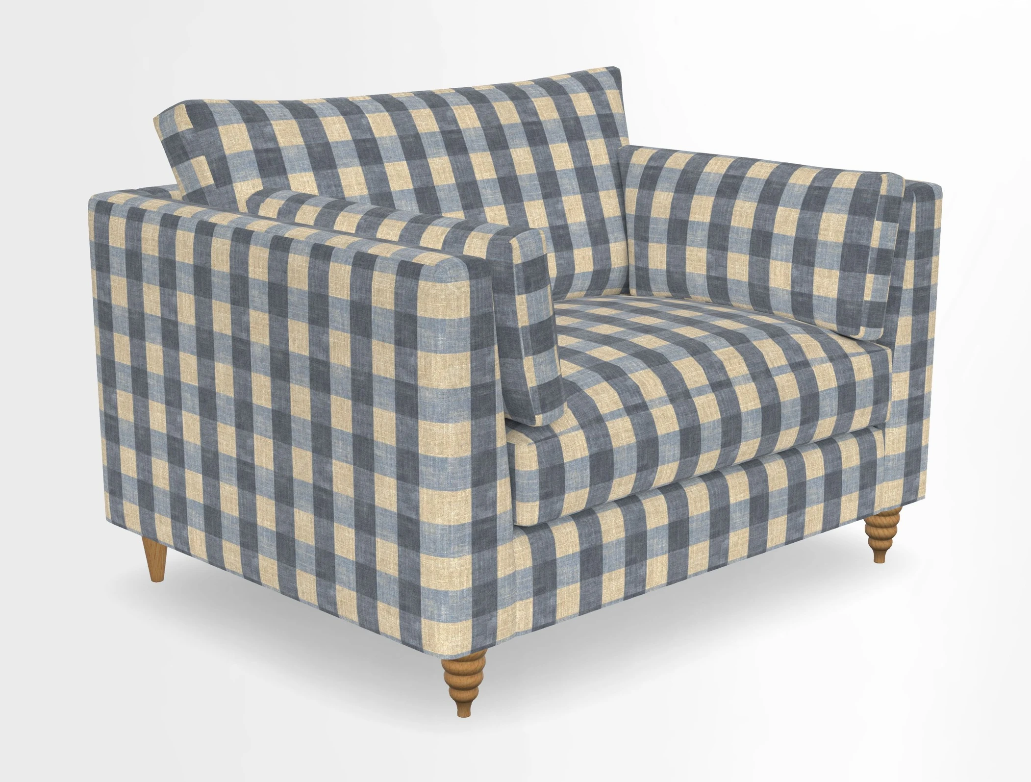 Saltdean snuggler in Linwood Tango Velvet Rosewood