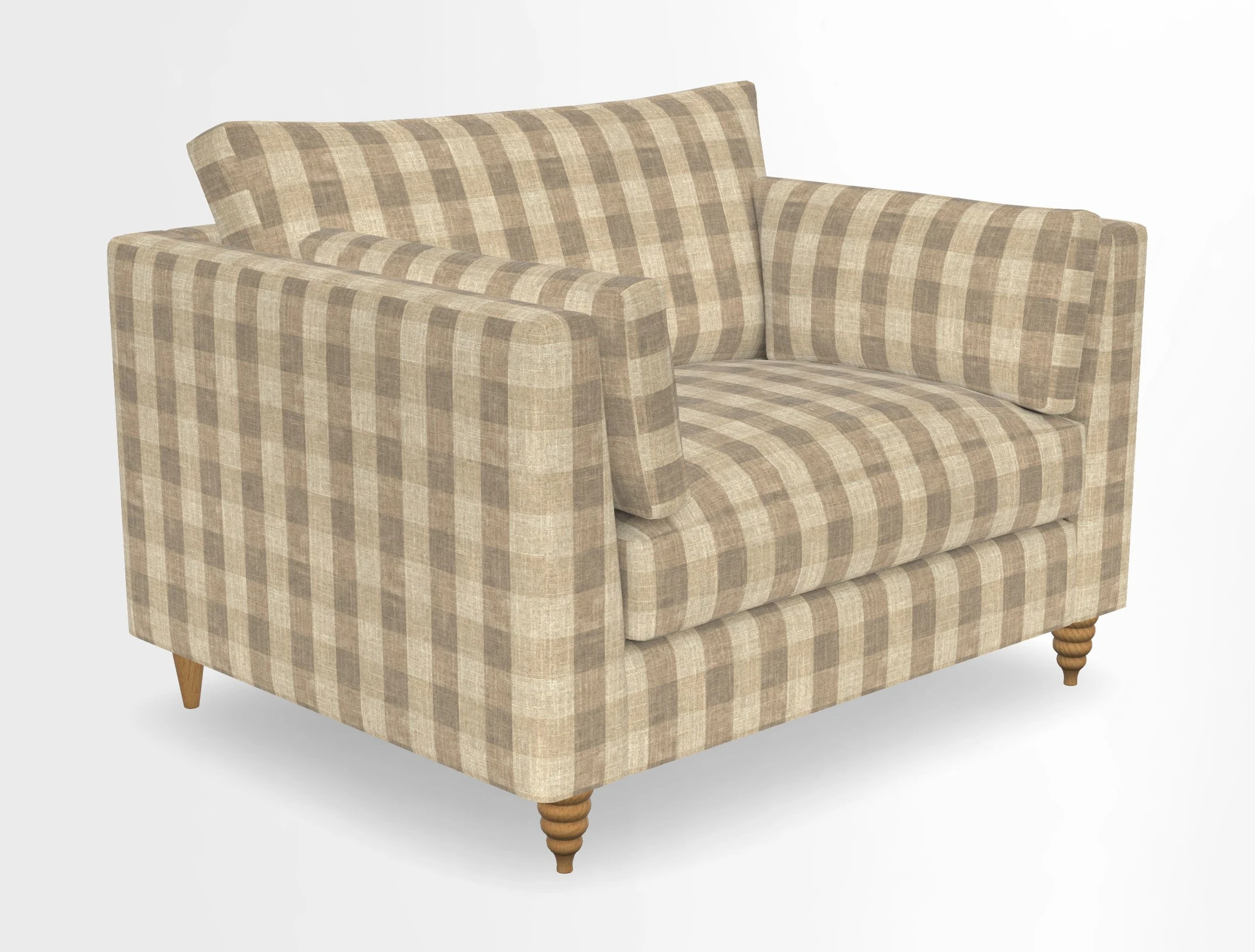 Saltdean snuggler in Linwood Tango Velvet Rosewood