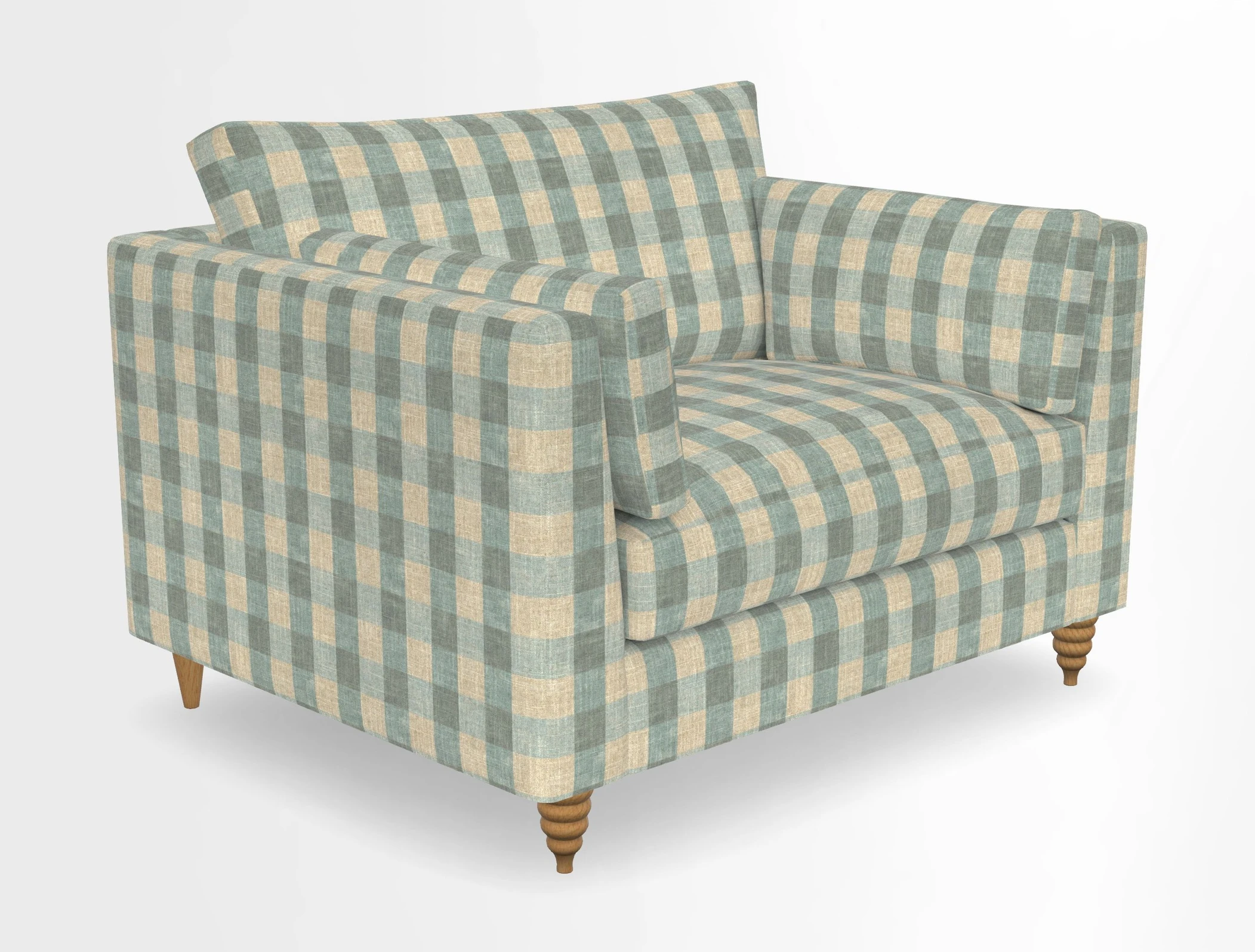 Saltdean snuggler in Linwood Tango Velvet Rosewood
