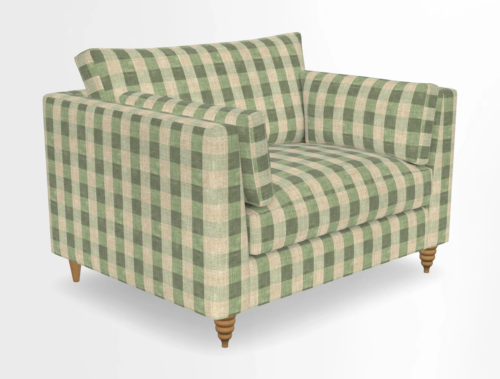 Saltdean snuggler in Linwood Tango Velvet Rosewood