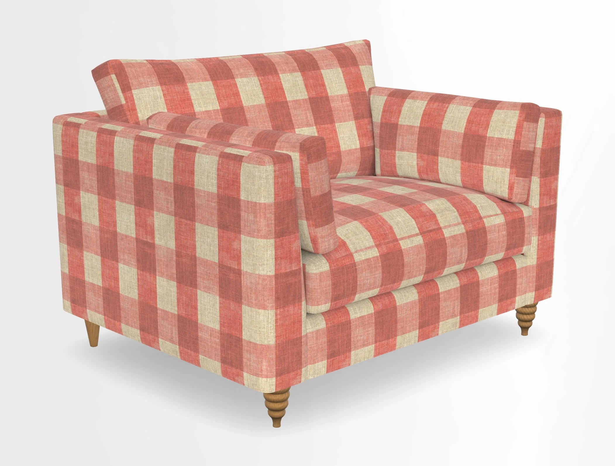 Saltdean snuggler in Linwood Tango Velvet Rosewood