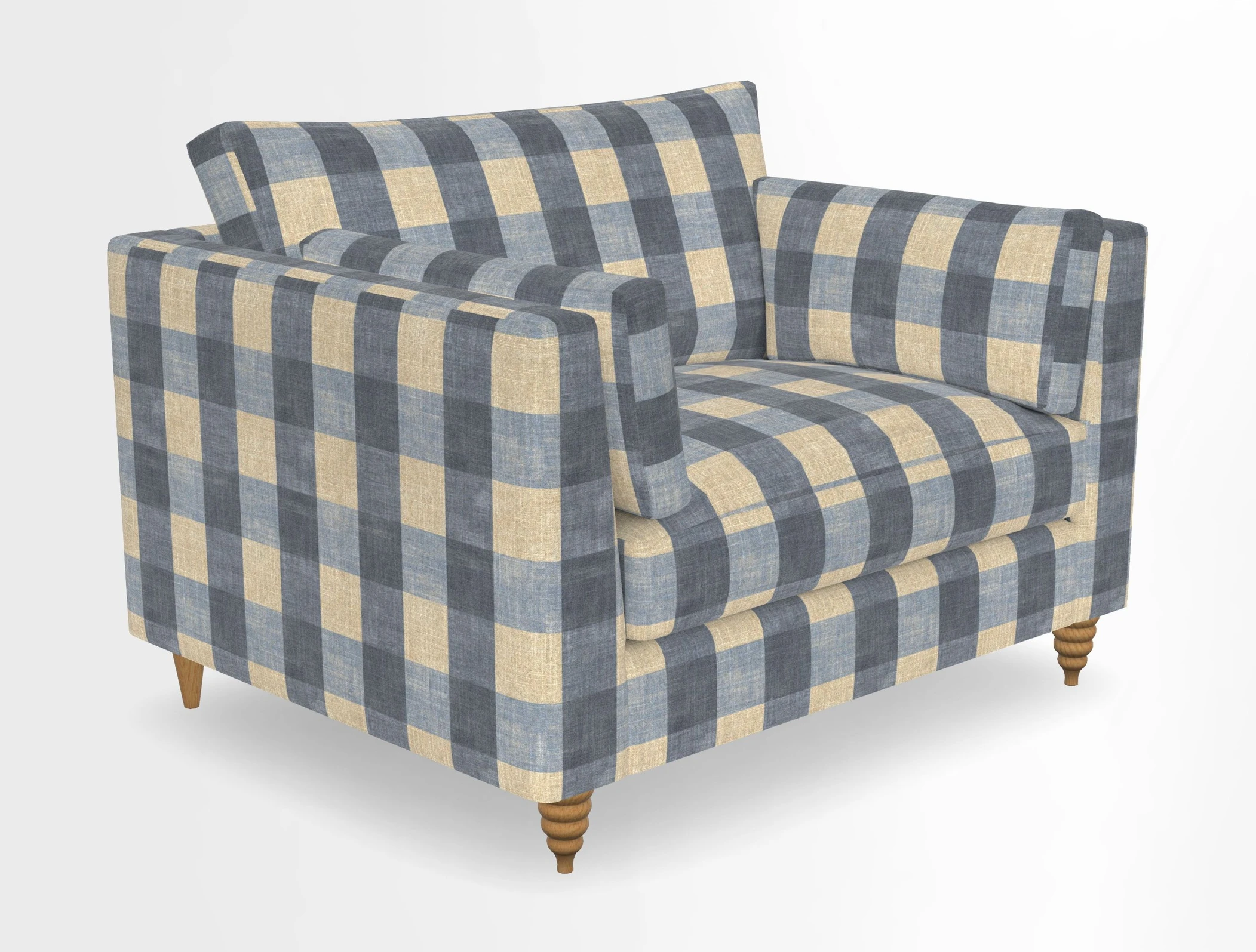 Saltdean snuggler in Linwood Tango Velvet Rosewood