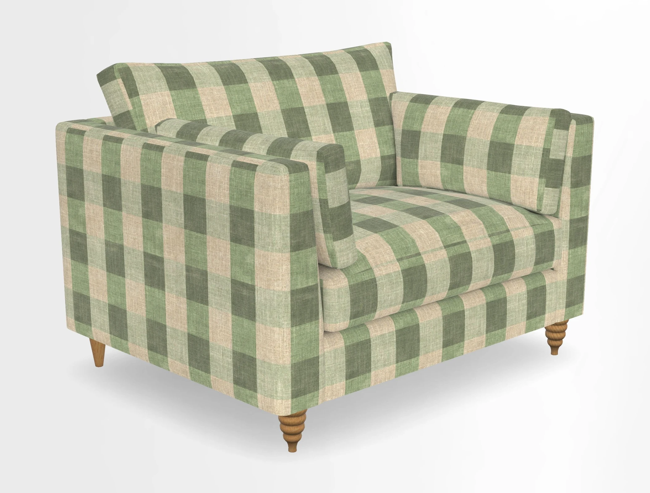 Saltdean snuggler in Linwood Tango Velvet Rosewood