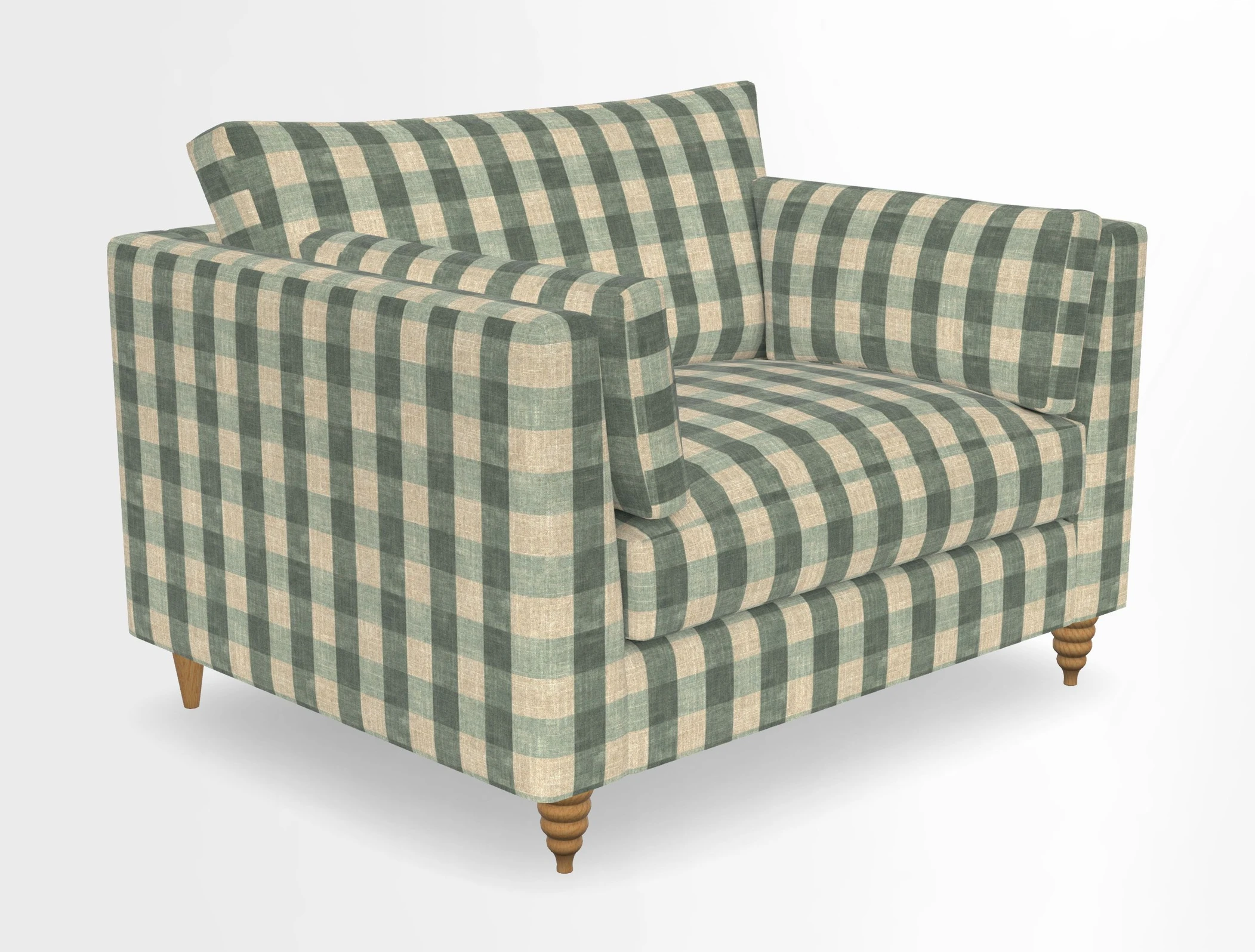 Saltdean snuggler in Linwood Tango Velvet Rosewood