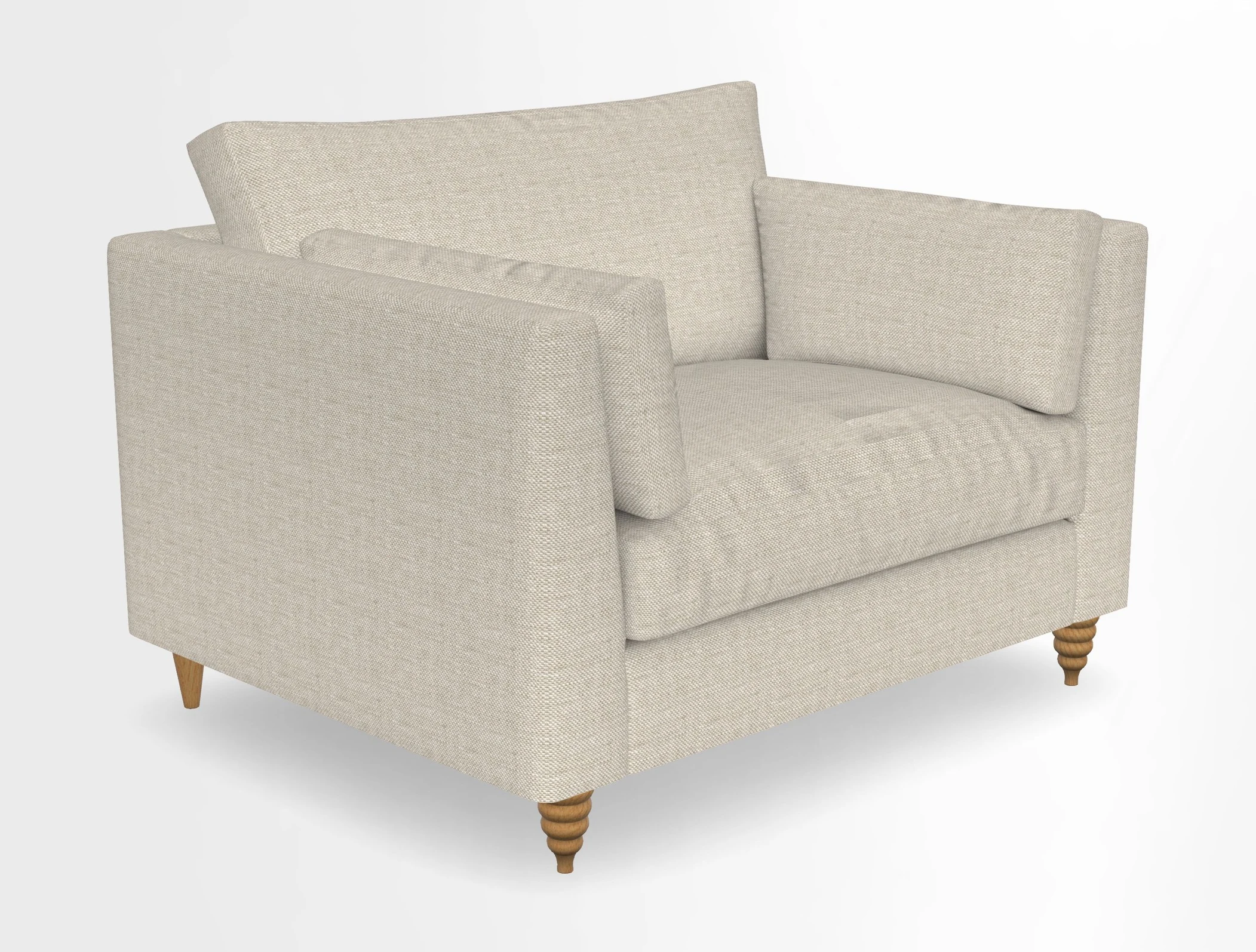 Saltdean snuggler in Linwood Tango Velvet Rosewood