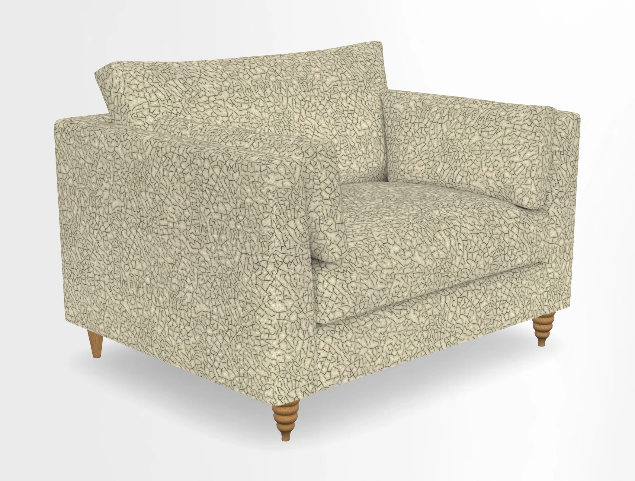 Saltdean snuggler in Linwood Tango Velvet Rosewood