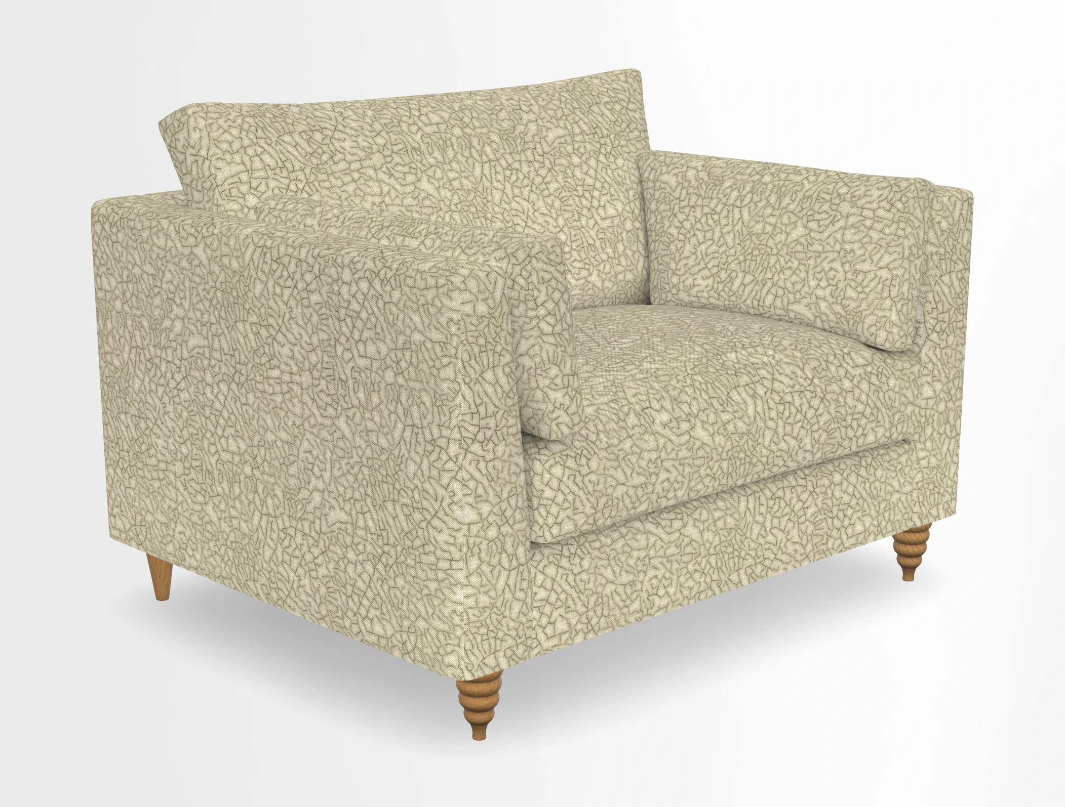 Saltdean snuggler in Linwood Tango Velvet Rosewood
