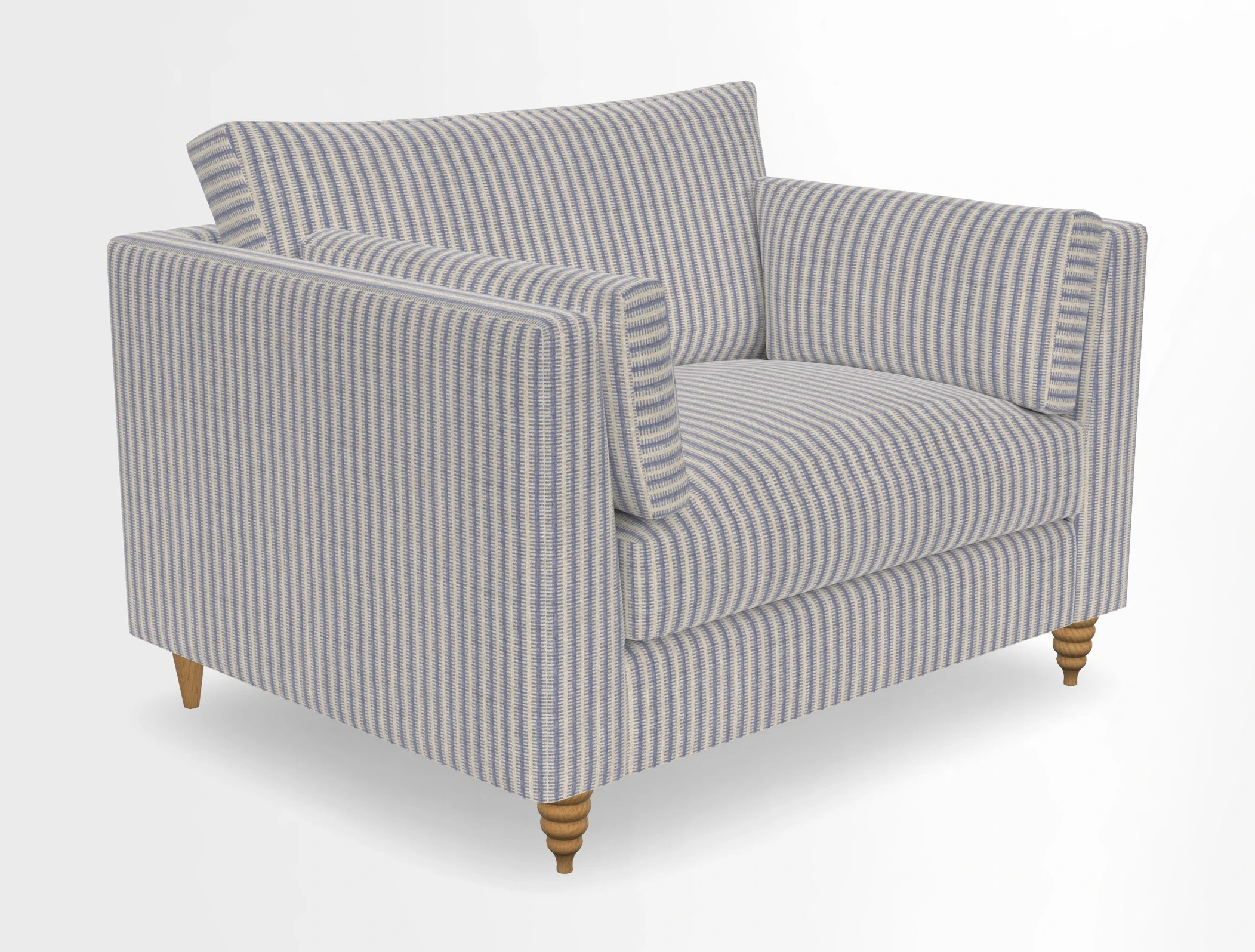 Saltdean snuggler in Linwood Tango Velvet Rosewood
