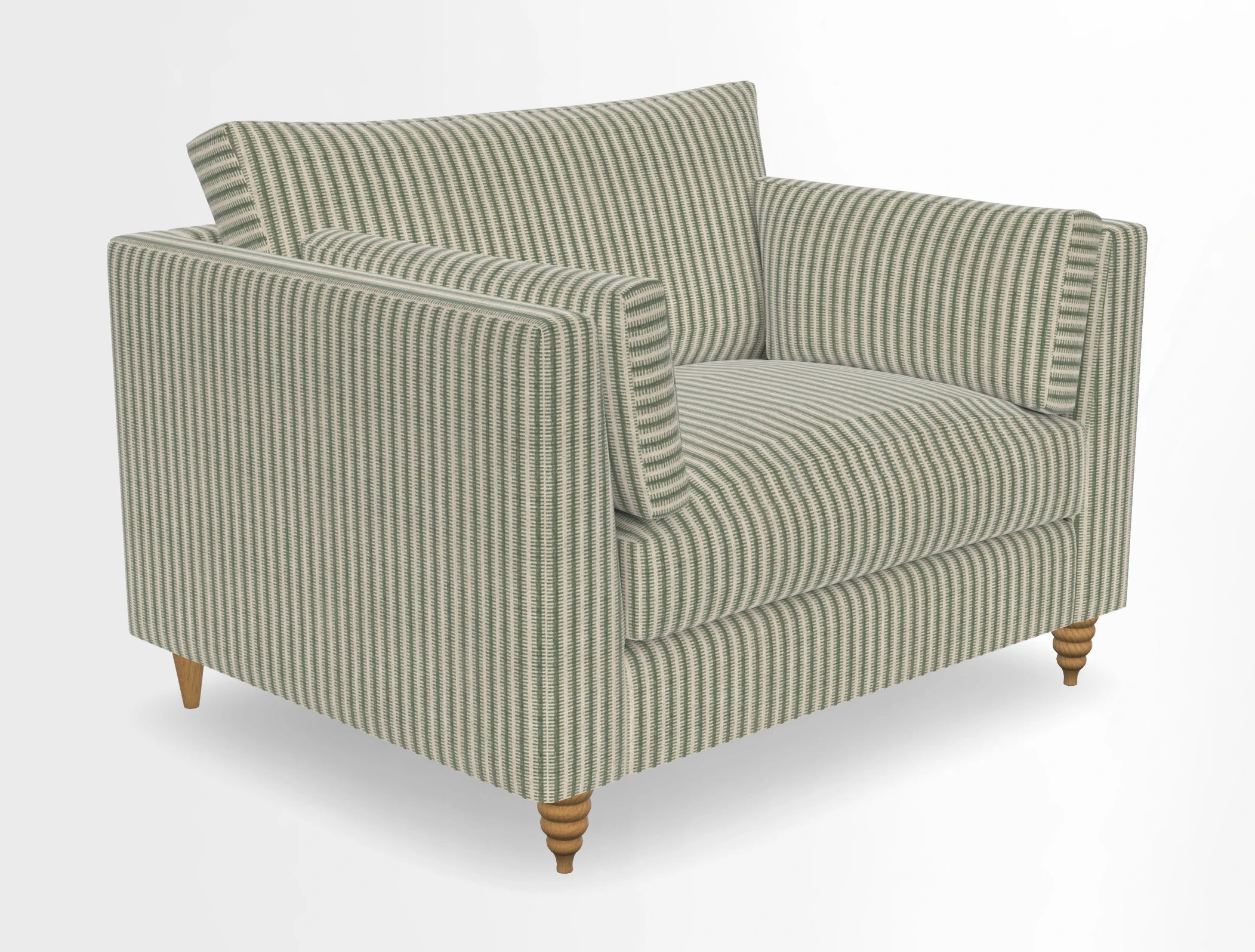 Saltdean snuggler in Linwood Tango Velvet Rosewood