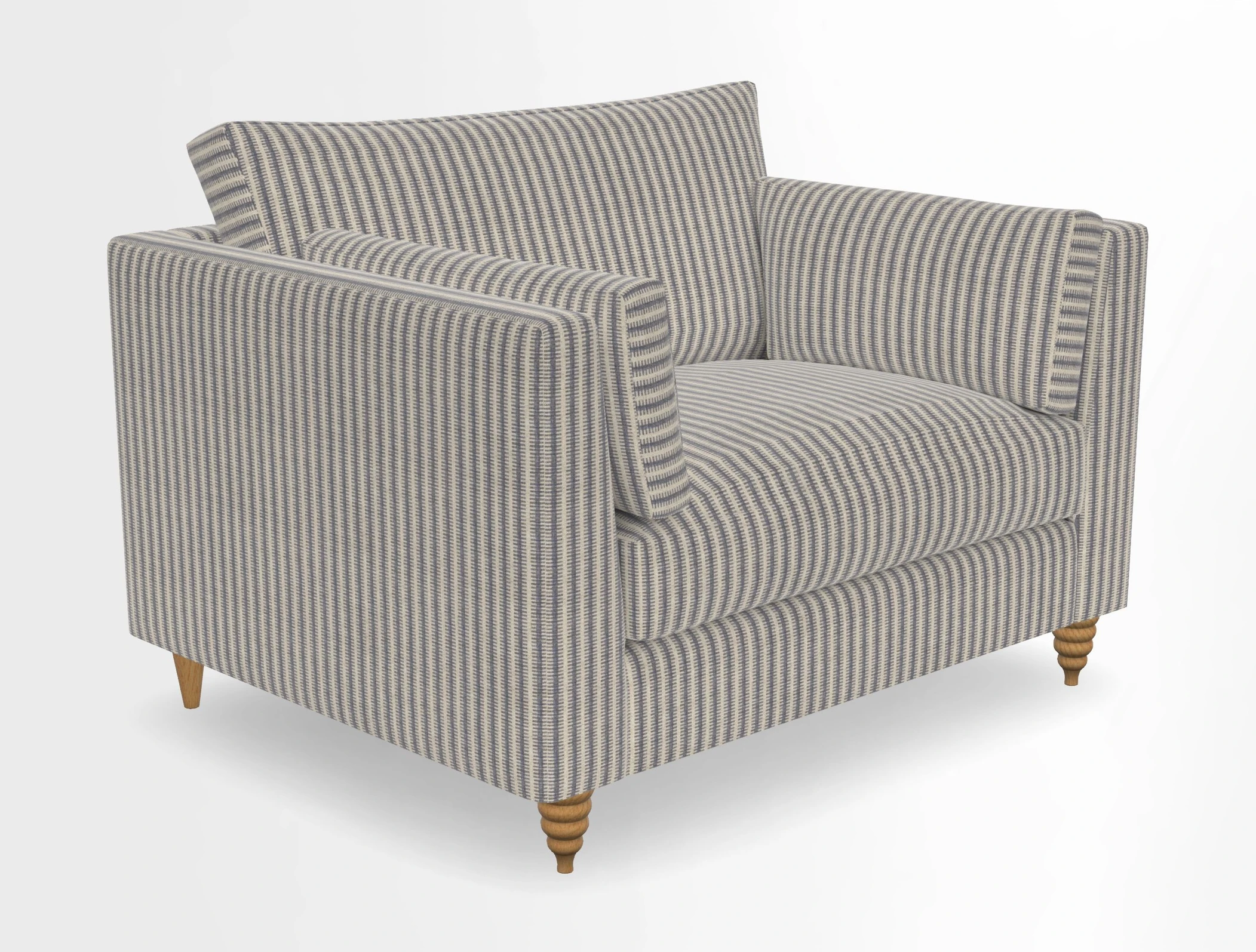 Saltdean snuggler in Linwood Tango Velvet Rosewood