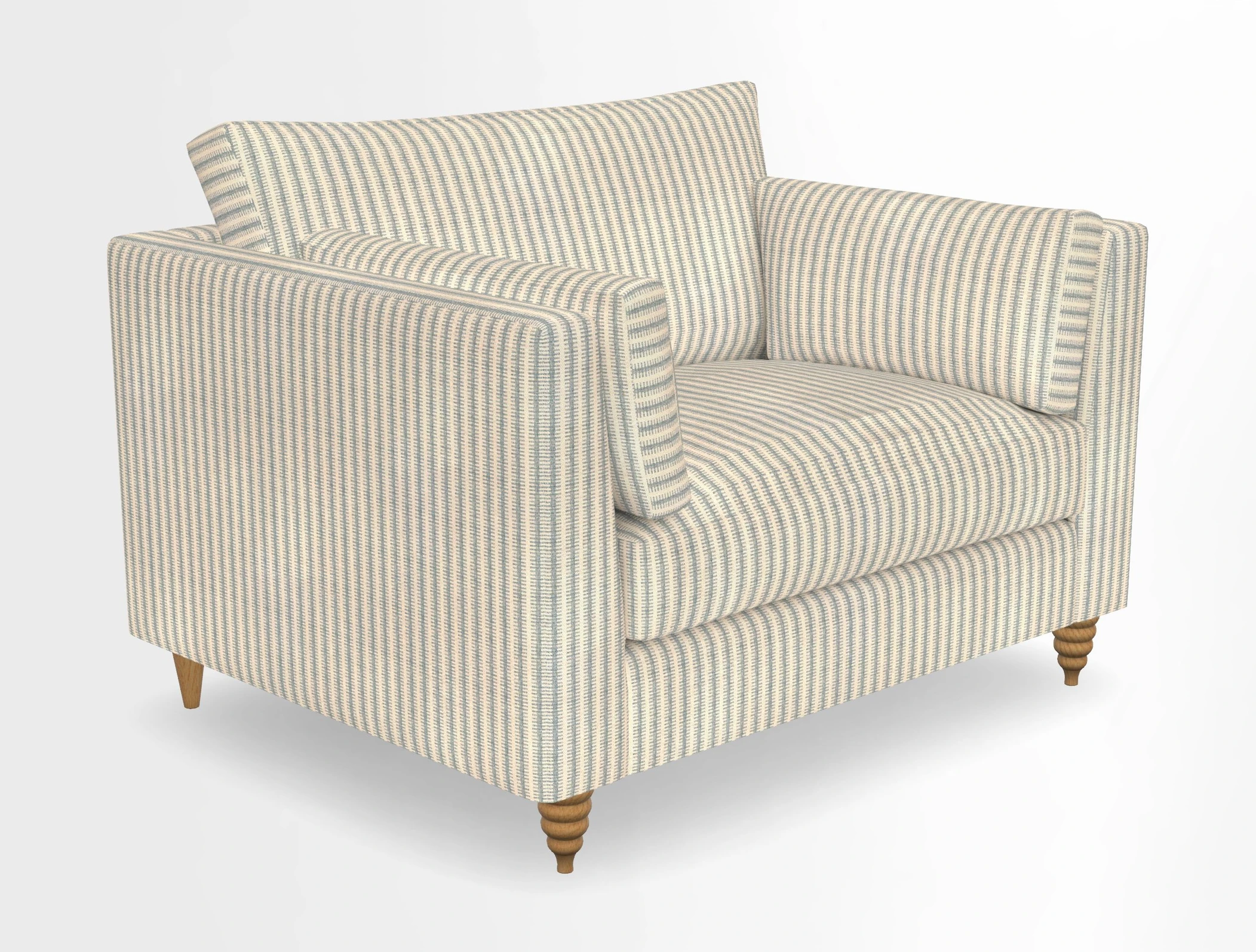 Saltdean snuggler in Linwood Tango Velvet Rosewood