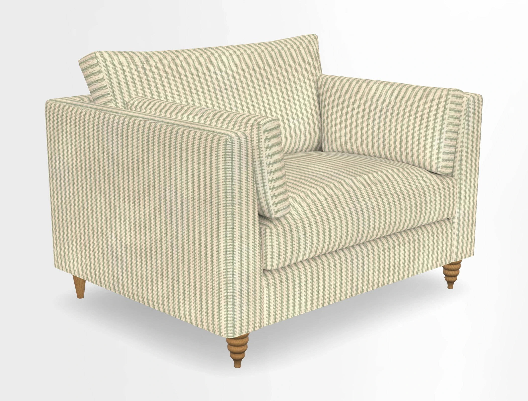 Saltdean snuggler in Linwood Tango Velvet Rosewood