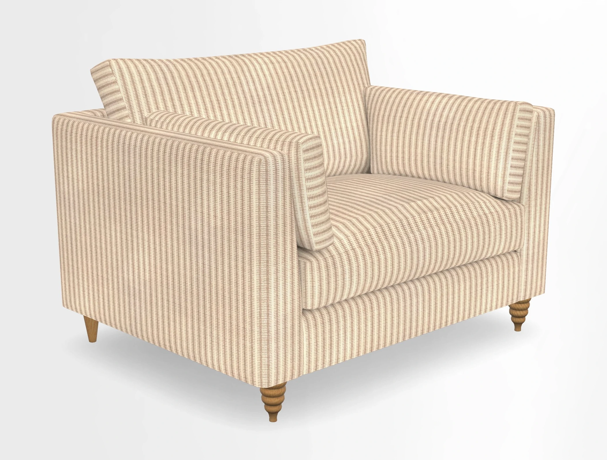 Saltdean snuggler in Linwood Tango Velvet Rosewood