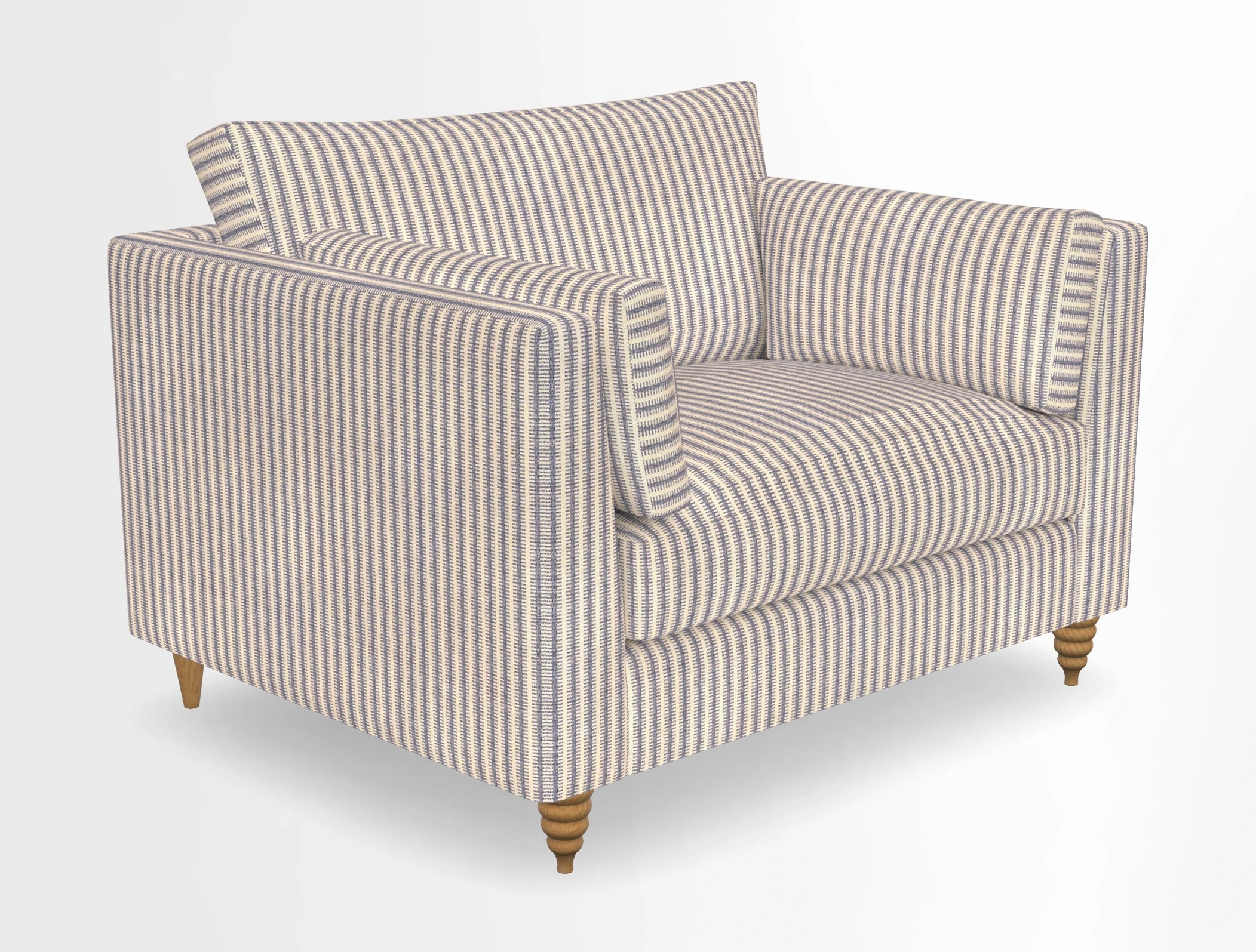 Saltdean snuggler in Linwood Tango Velvet Rosewood