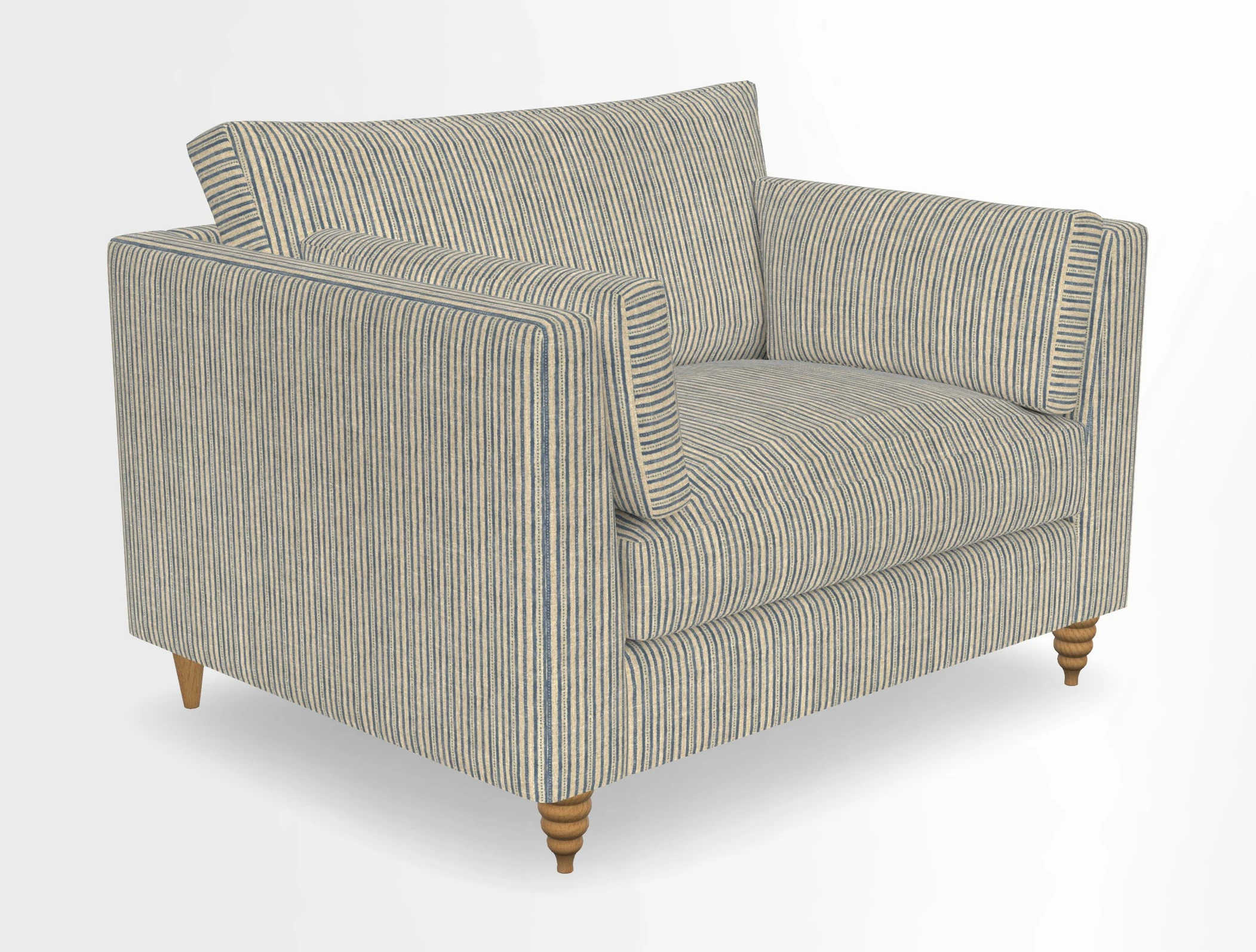 Saltdean snuggler in Linwood Tango Velvet Rosewood