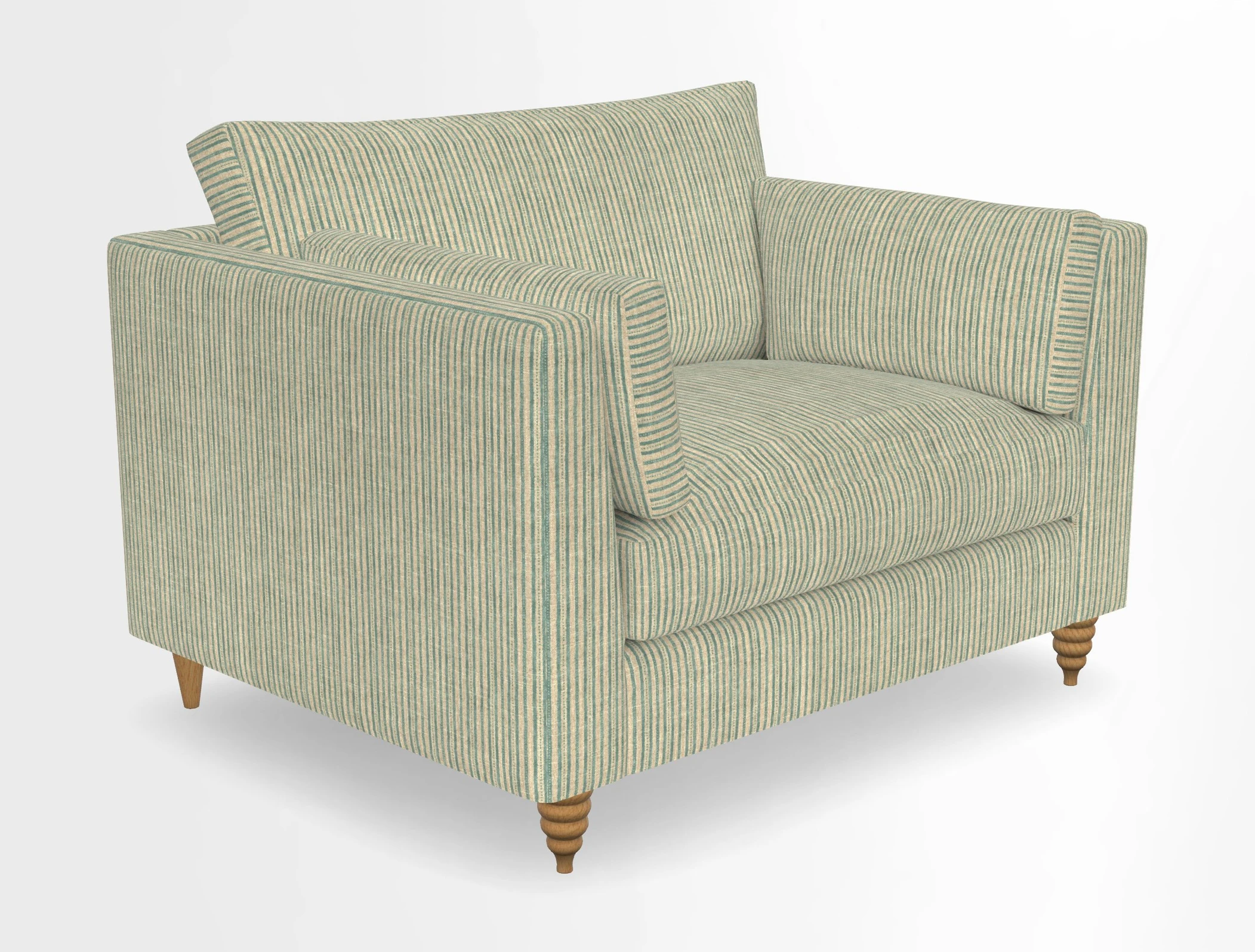 Saltdean snuggler in Linwood Tango Velvet Rosewood