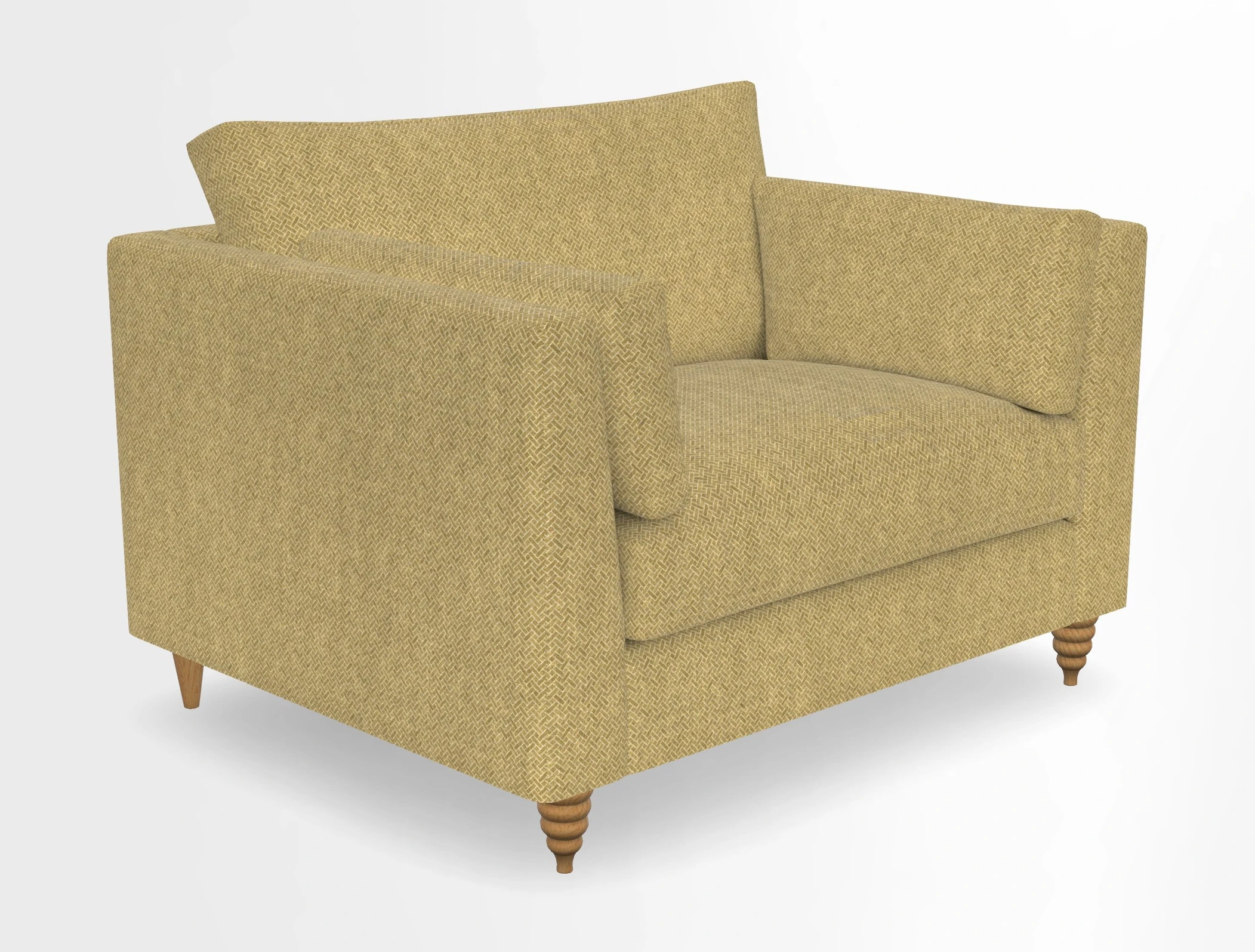 Saltdean snuggler in Linwood Tango Velvet Rosewood