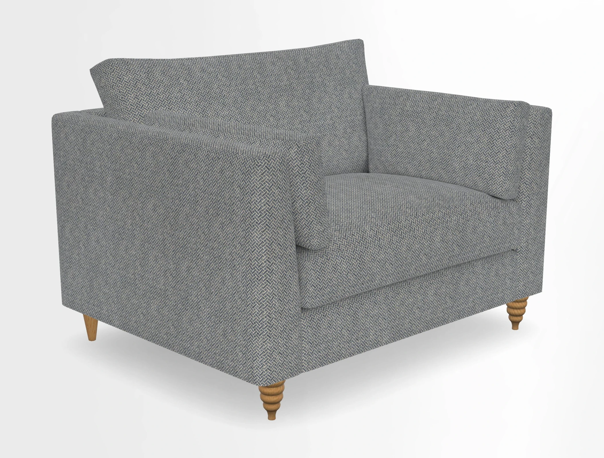 Saltdean snuggler in Linwood Tango Velvet Rosewood