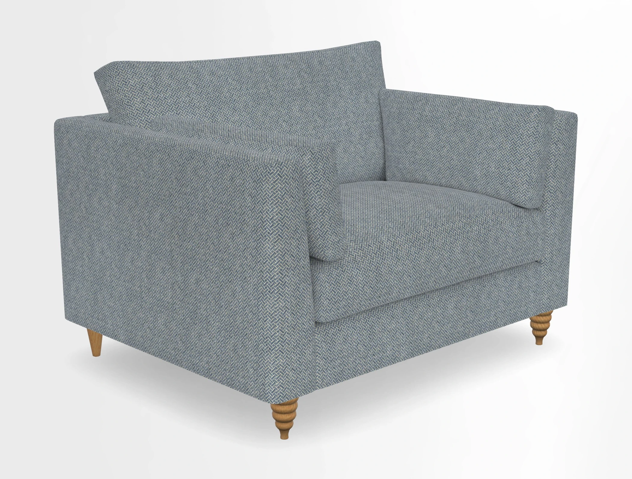 Saltdean snuggler in Linwood Tango Velvet Rosewood