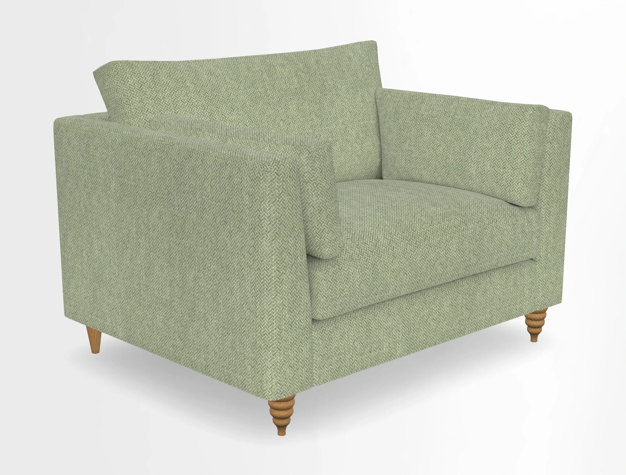 Saltdean snuggler in Linwood Tango Velvet Rosewood