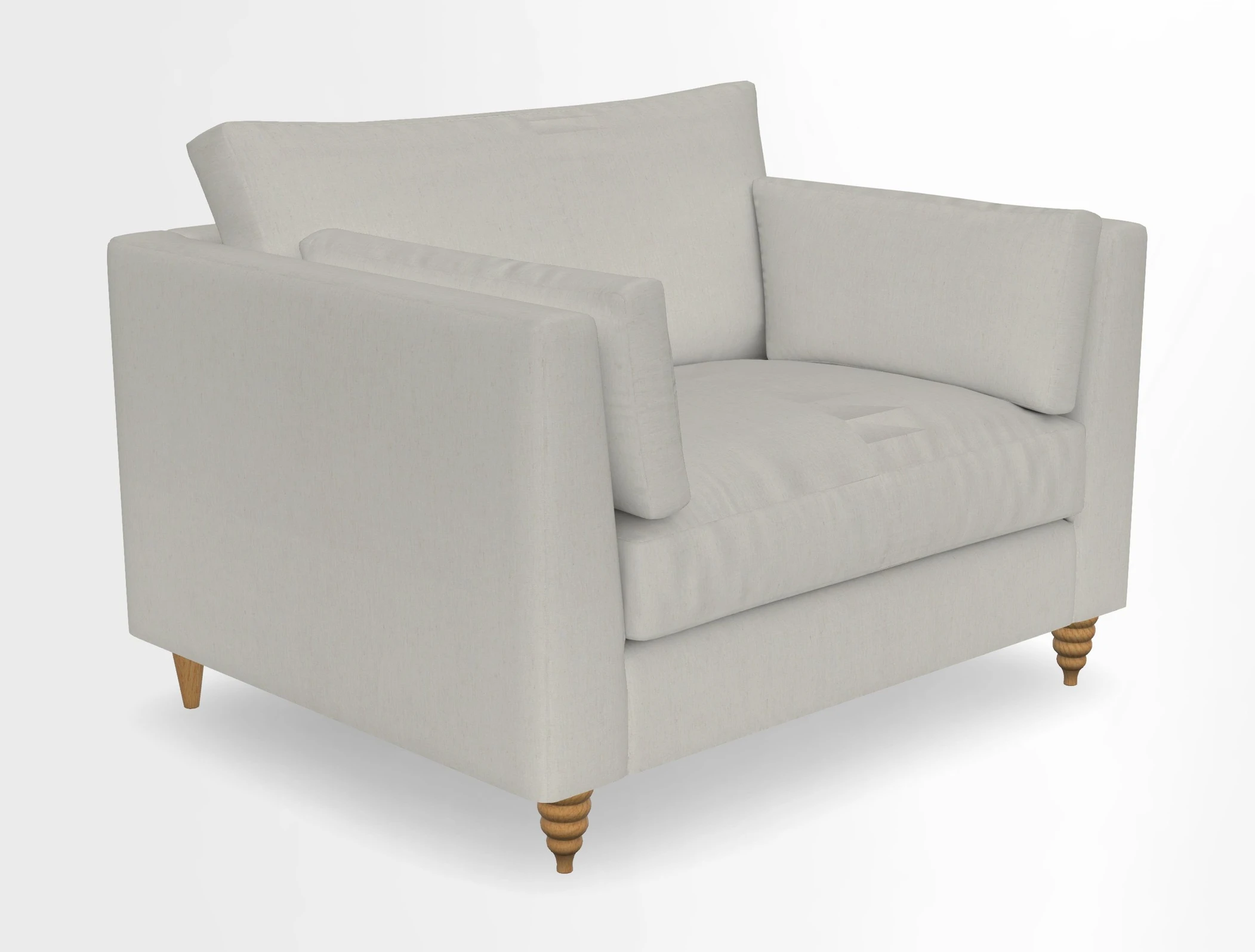 Saltdean snuggler in Linwood Tango Velvet Rosewood