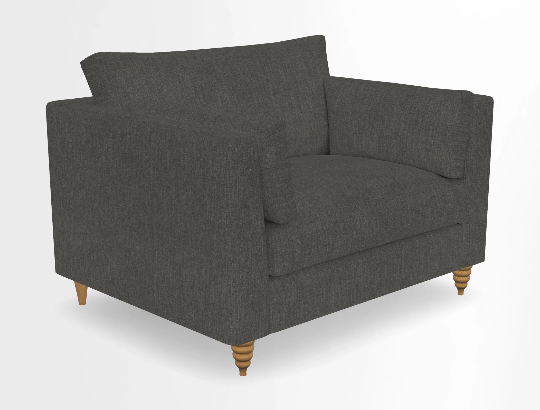 Saltdean snuggler in Linwood Tango Velvet Rosewood