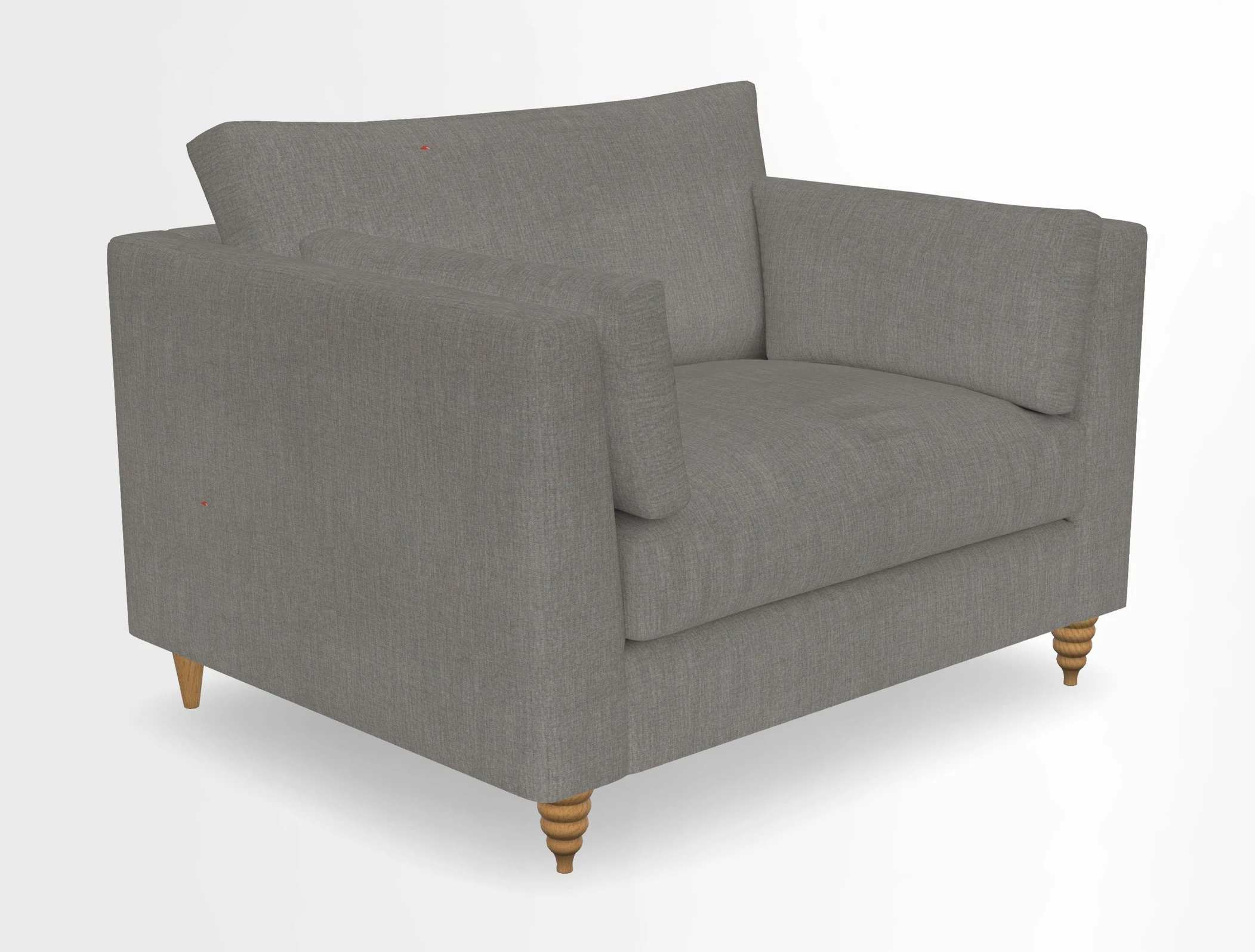 Saltdean snuggler in Linwood Tango Velvet Rosewood