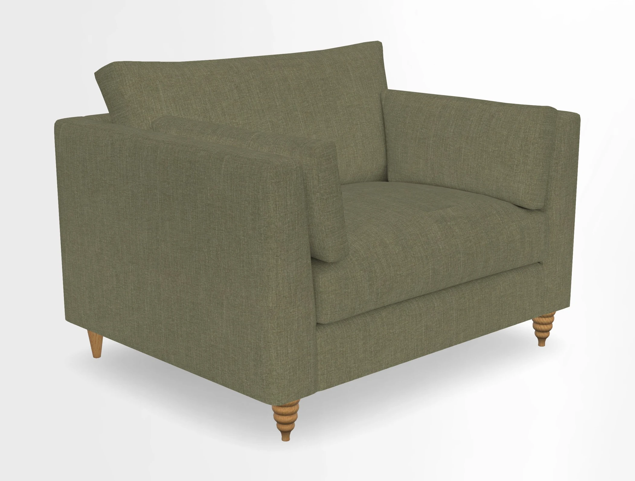 Saltdean snuggler in Linwood Tango Velvet Rosewood