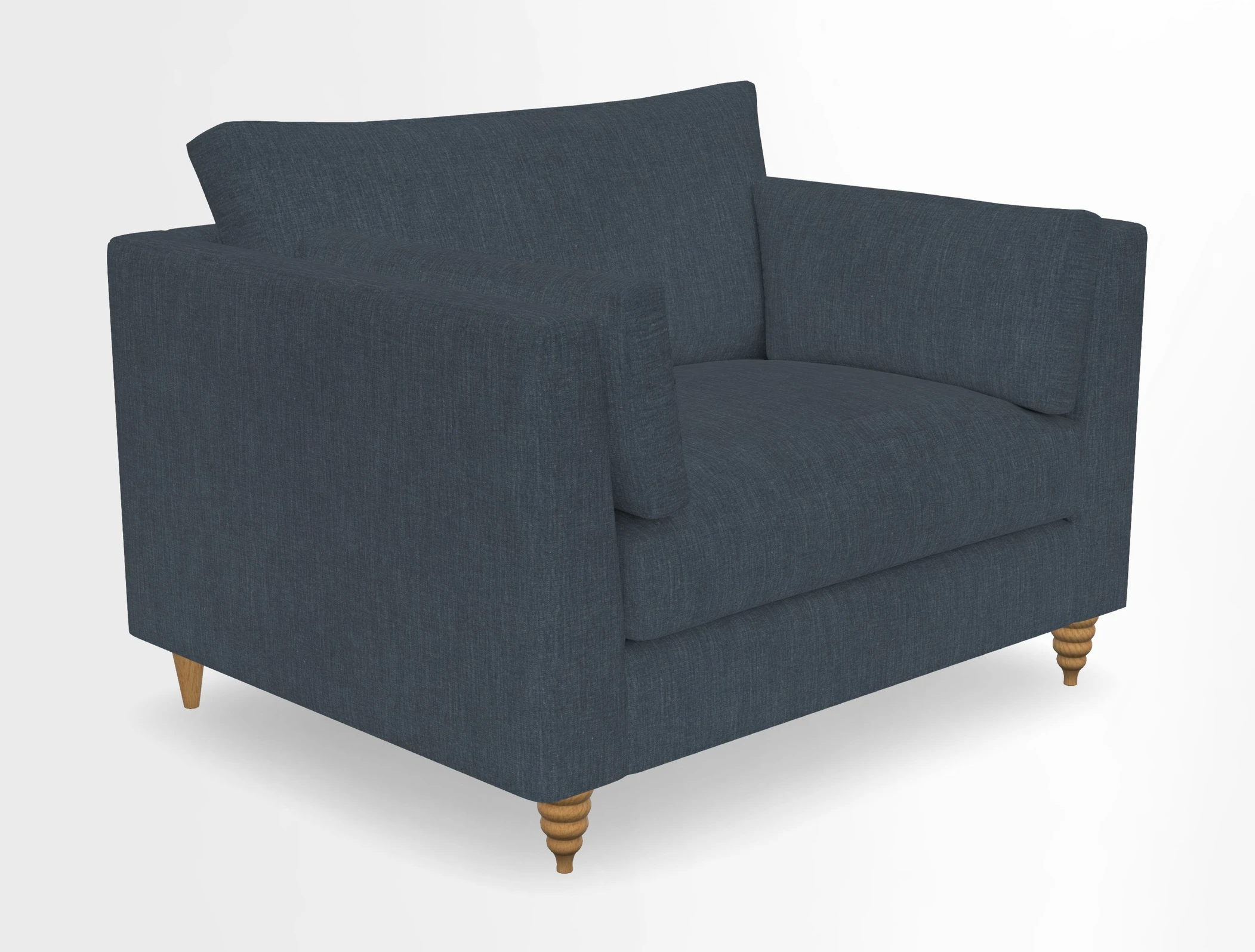 Saltdean snuggler in Linwood Tango Velvet Rosewood