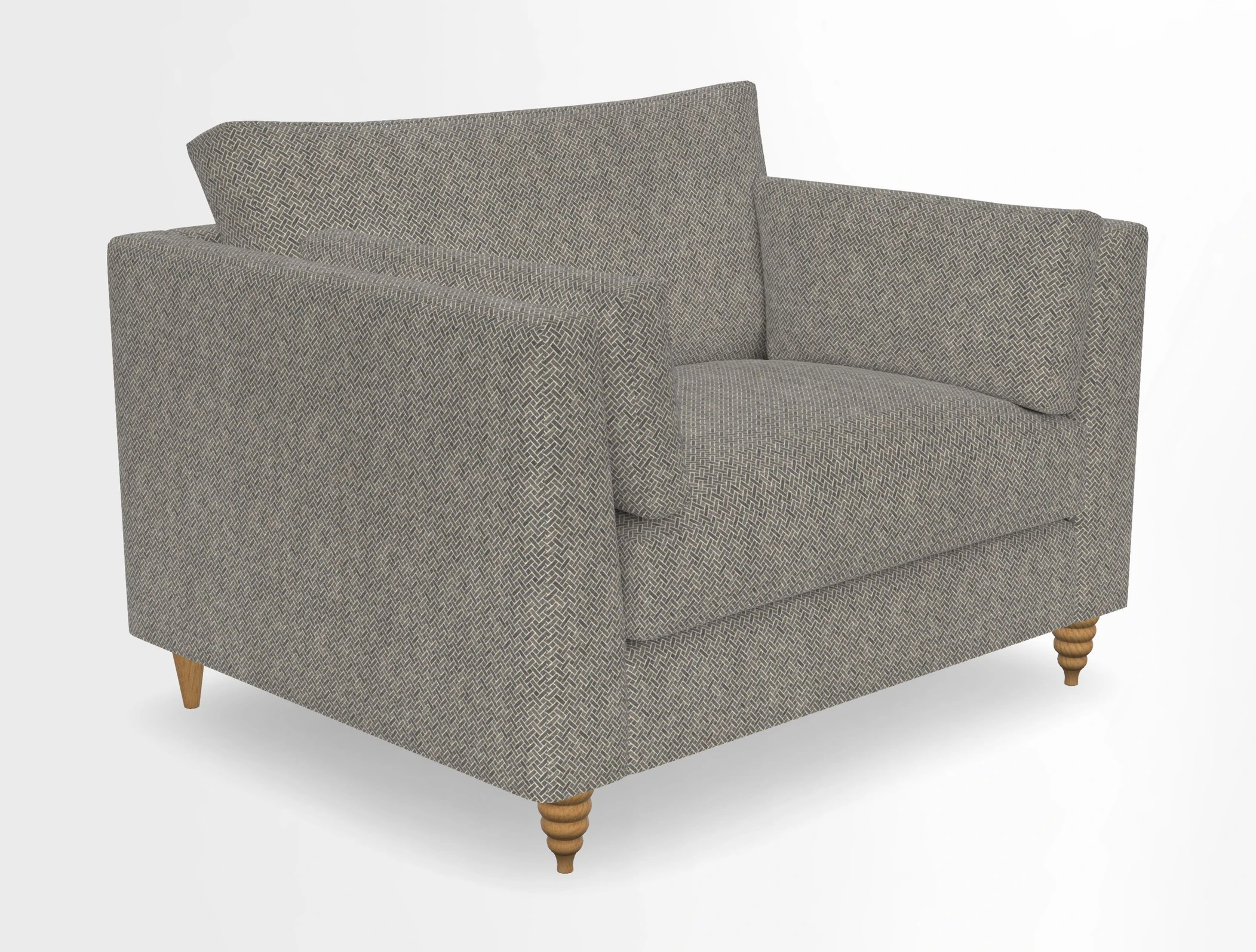 Saltdean snuggler in Linwood Tango Velvet Rosewood
