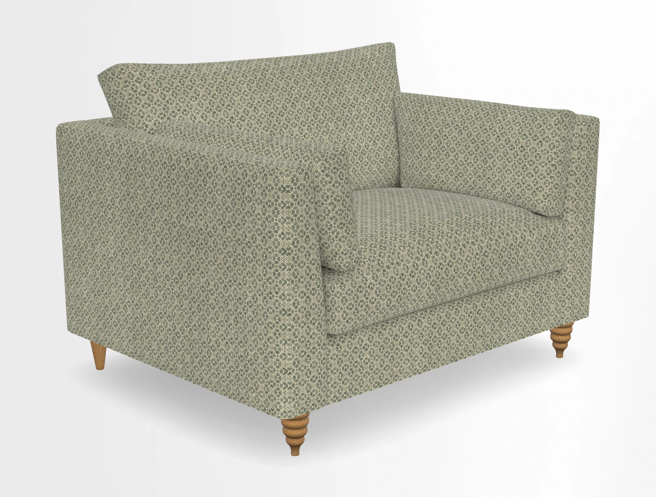 Saltdean snuggler in Linwood Tango Velvet Rosewood