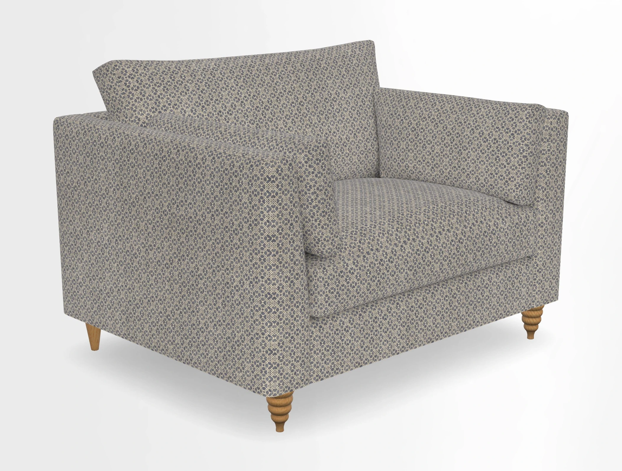 Saltdean snuggler in Linwood Tango Velvet Rosewood