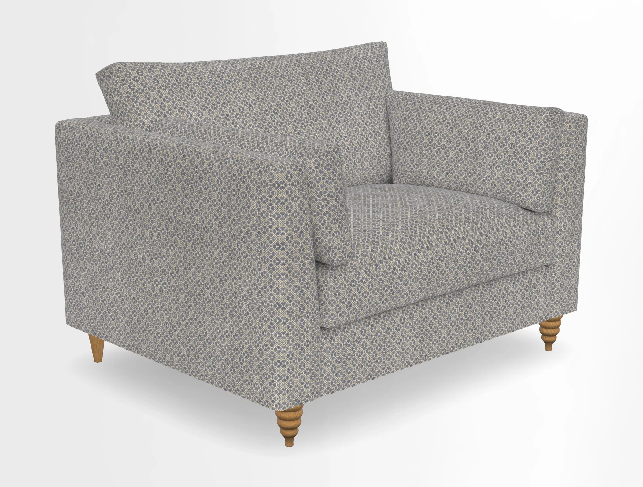Saltdean snuggler in Linwood Tango Velvet Rosewood