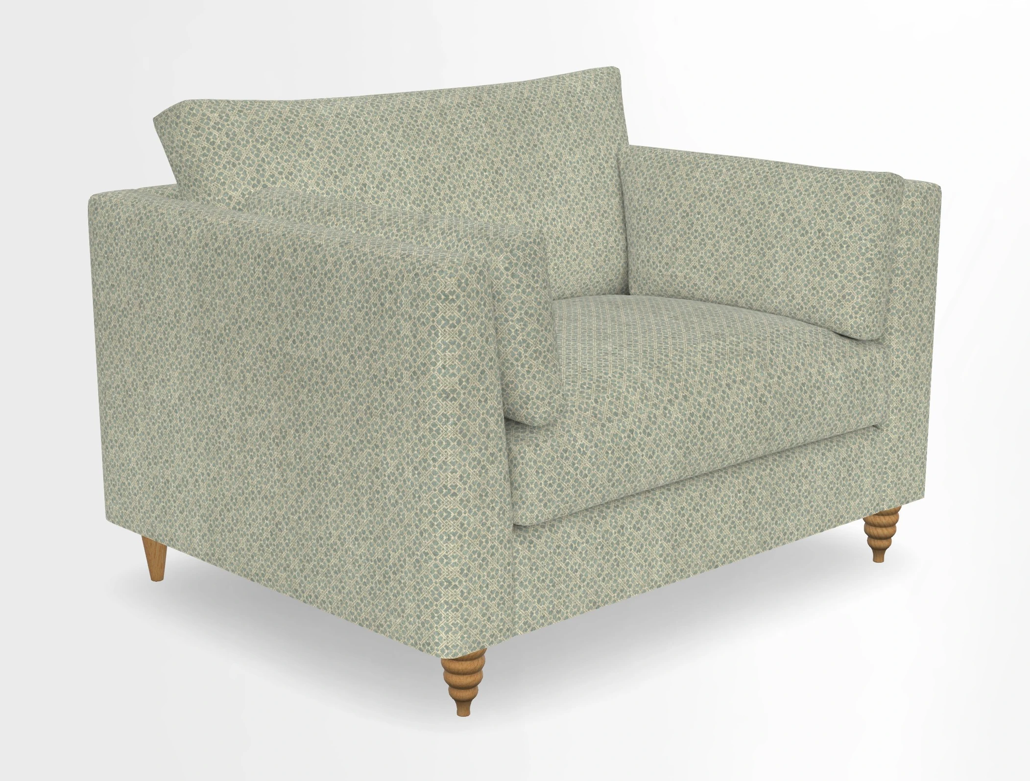 Saltdean snuggler in Linwood Tango Velvet Rosewood