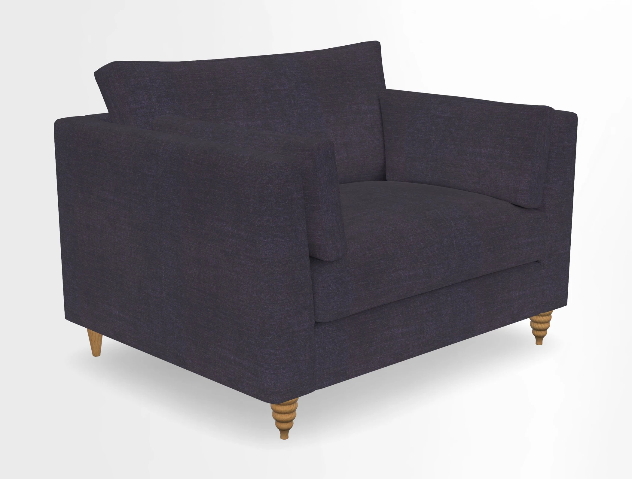 Saltdean snuggler in Linwood Tango Velvet Rosewood