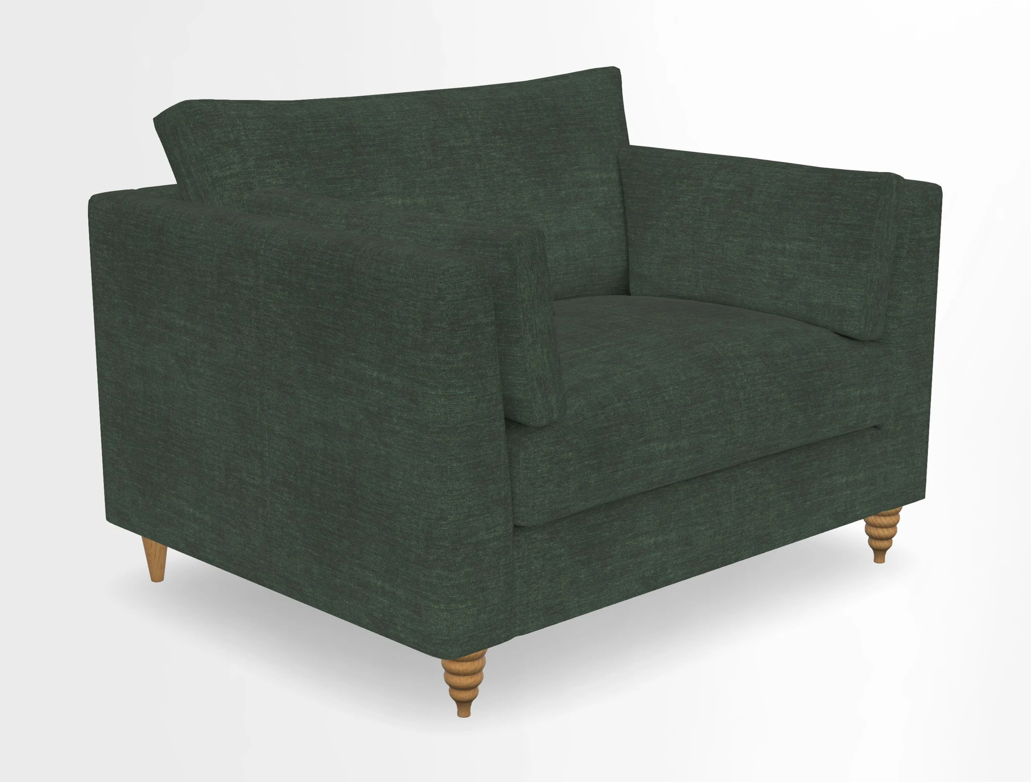 Saltdean snuggler in Linwood Tango Velvet Rosewood