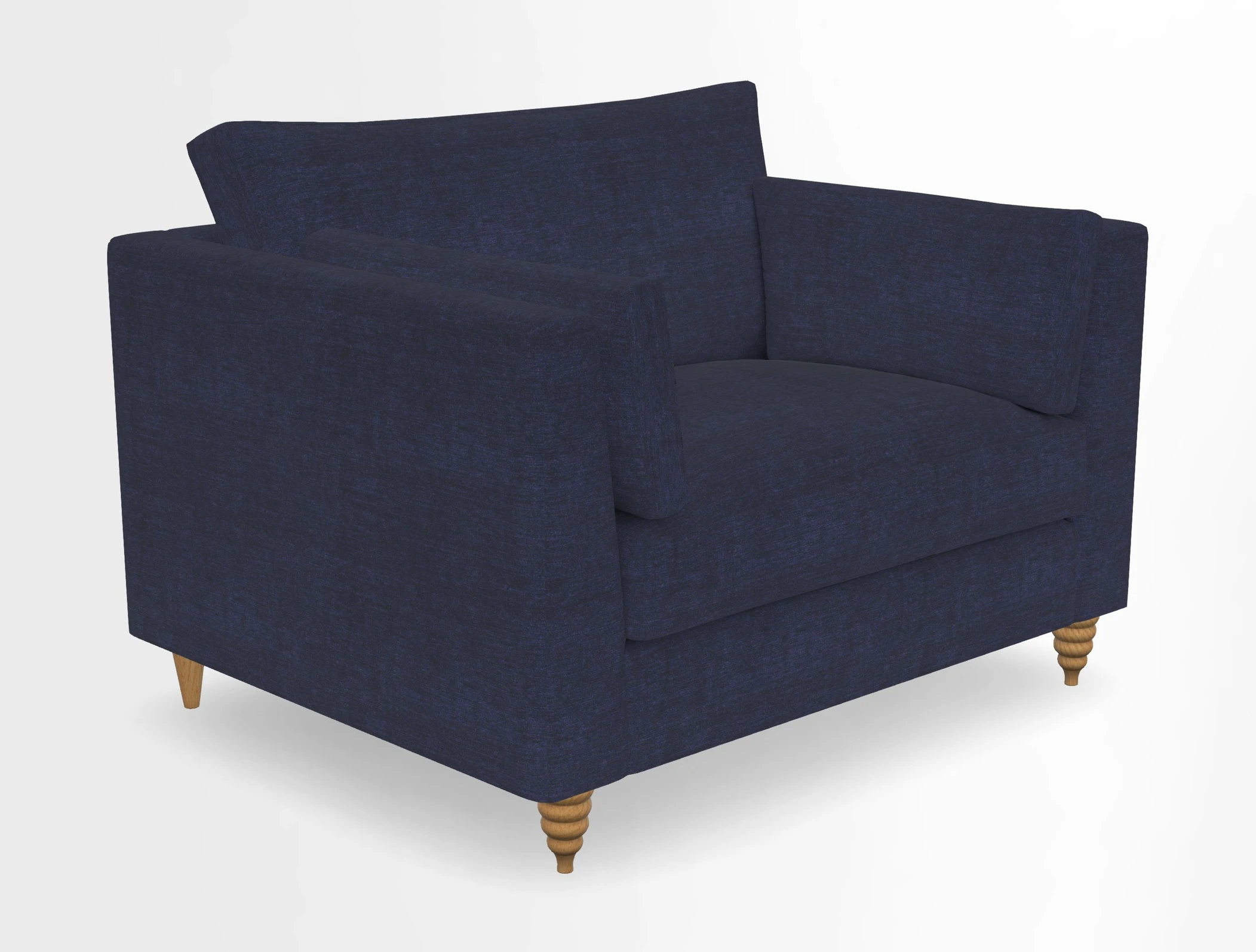 Saltdean snuggler in Linwood Tango Velvet Rosewood