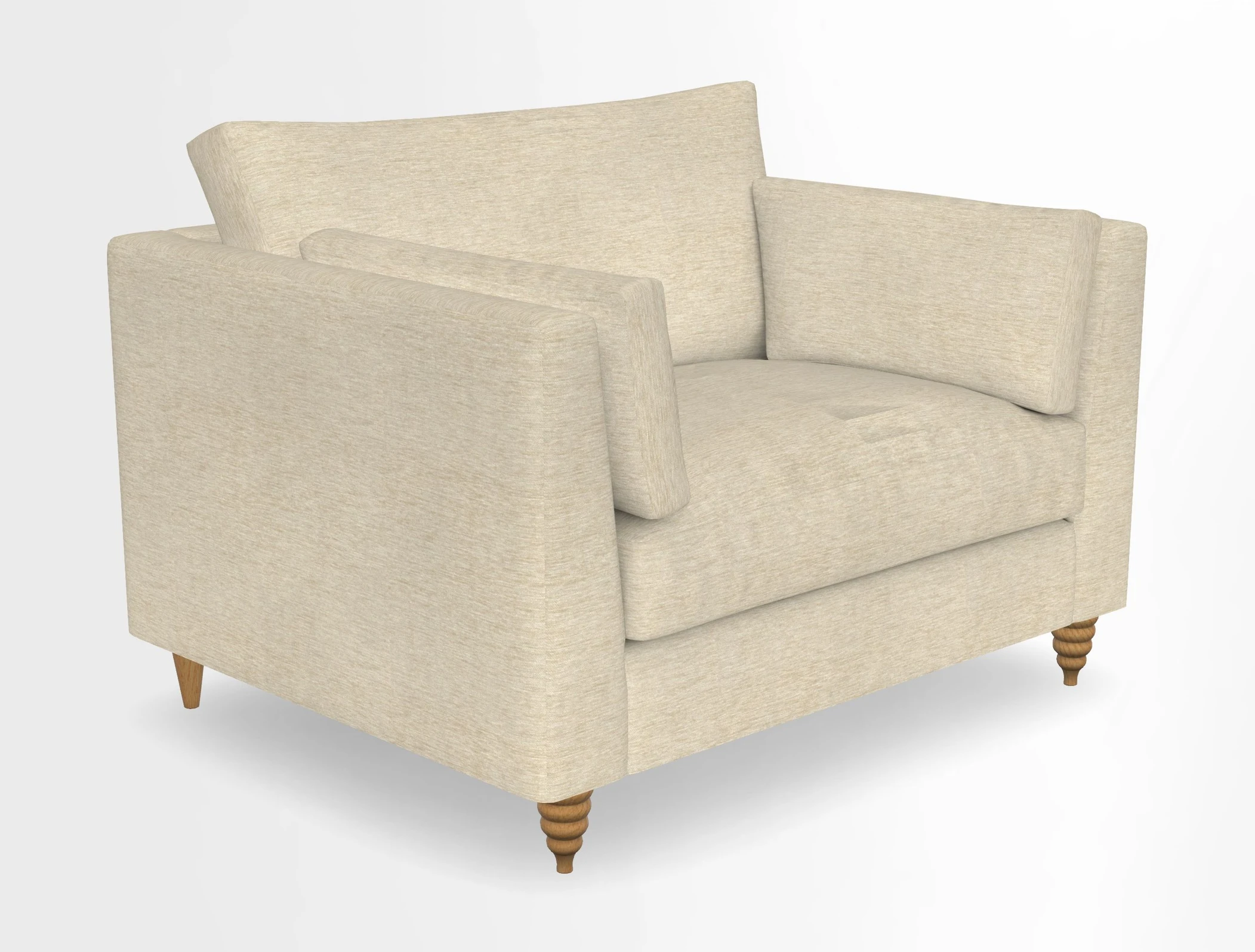 Saltdean snuggler in Linwood Tango Velvet Rosewood