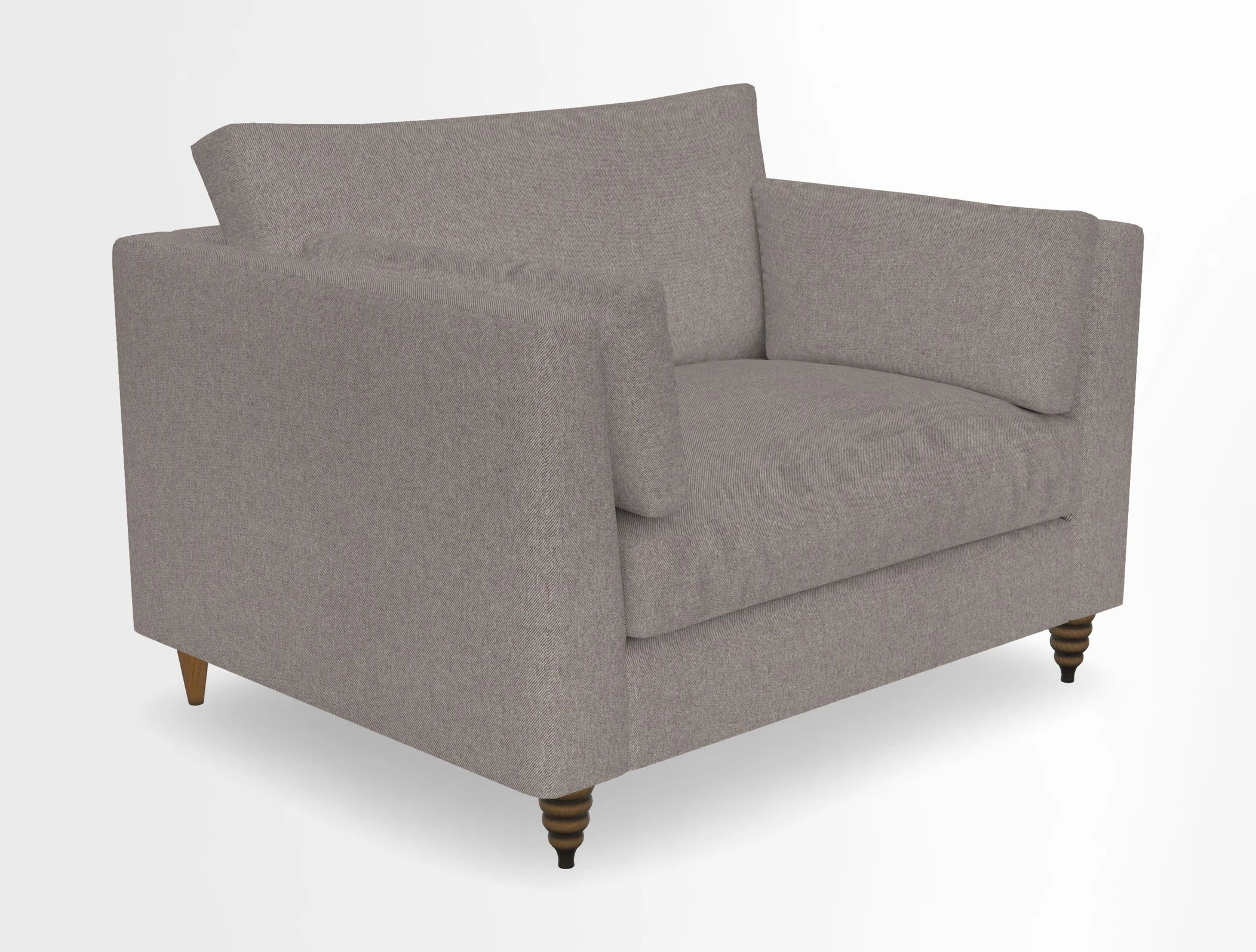 Saltdean snuggler in Linwood Tango Velvet Rosewood