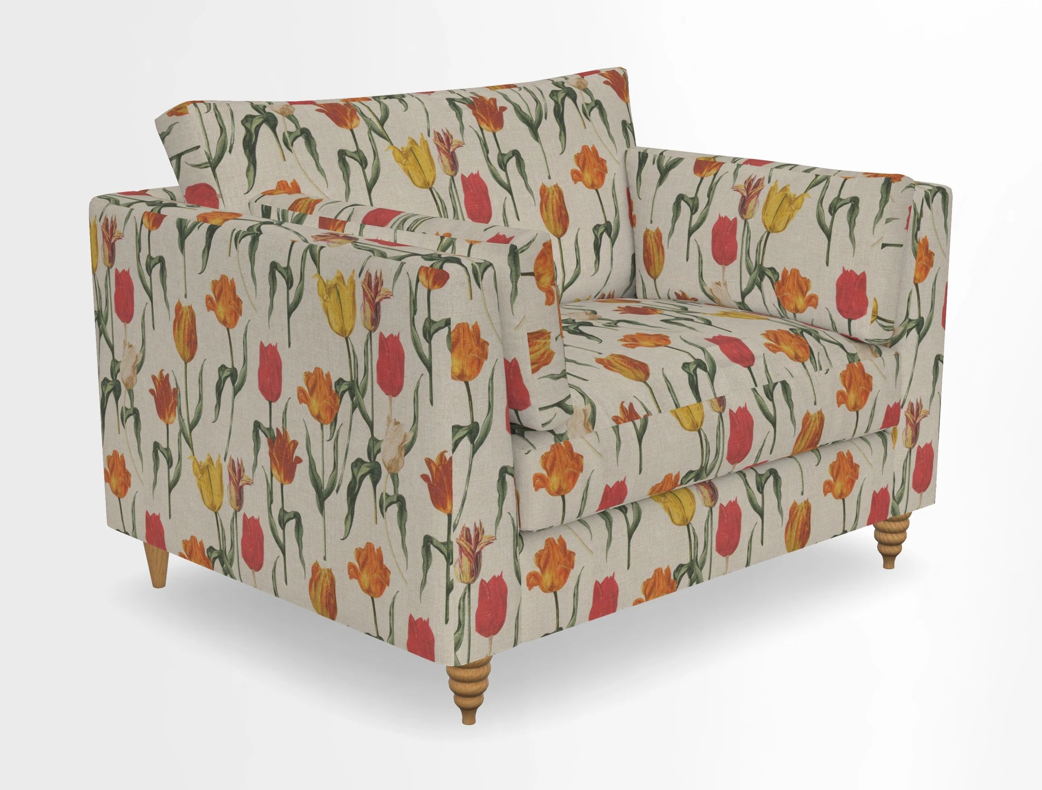 Saltdean snuggler in Linwood Tango Velvet Rosewood