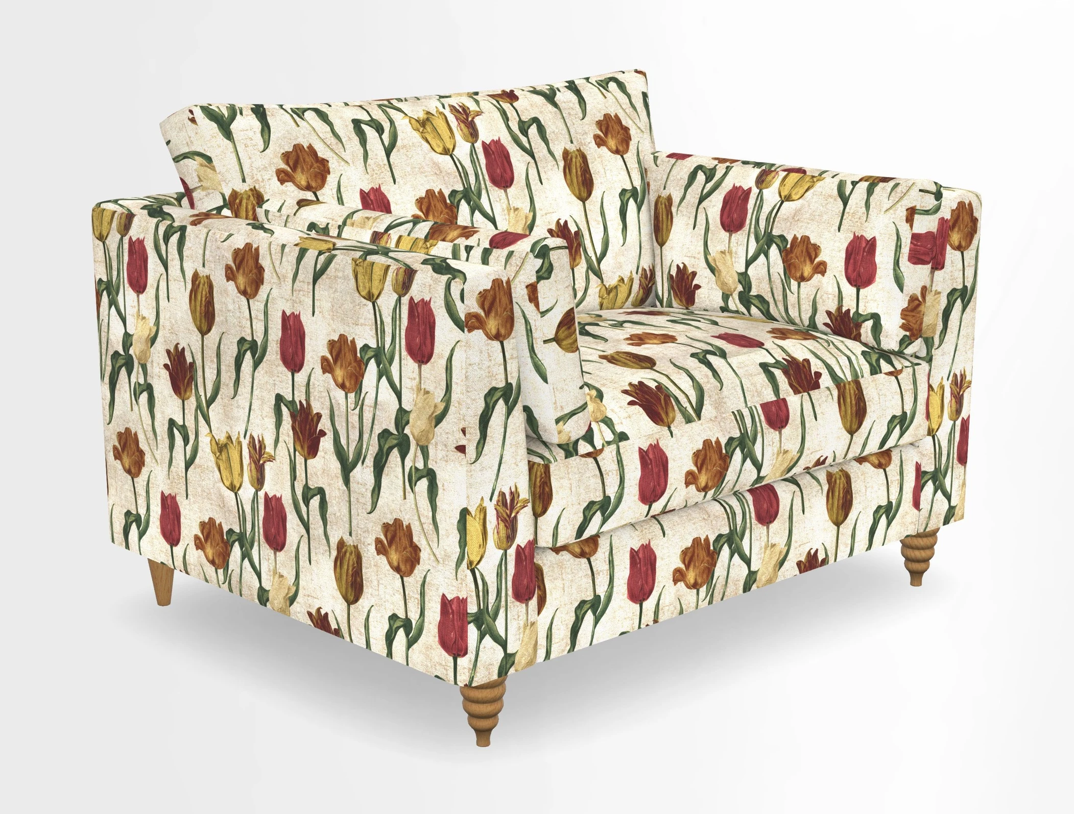 Saltdean snuggler in Linwood Tango Velvet Rosewood